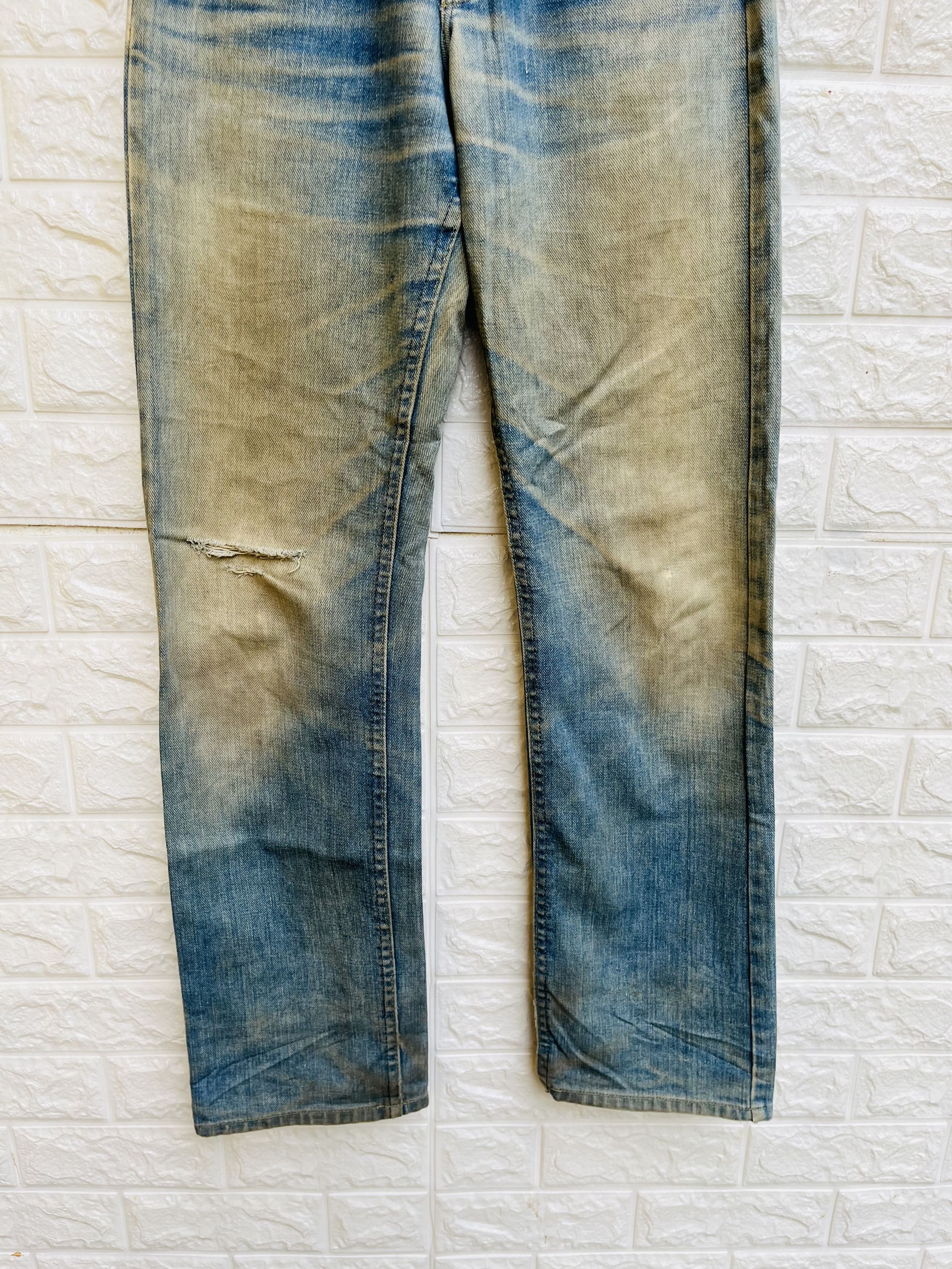 Lee × Vintage Vintage 80s LEE Rider Distressed Designer Fashion Style Size US 27 - 4 Thumbnail