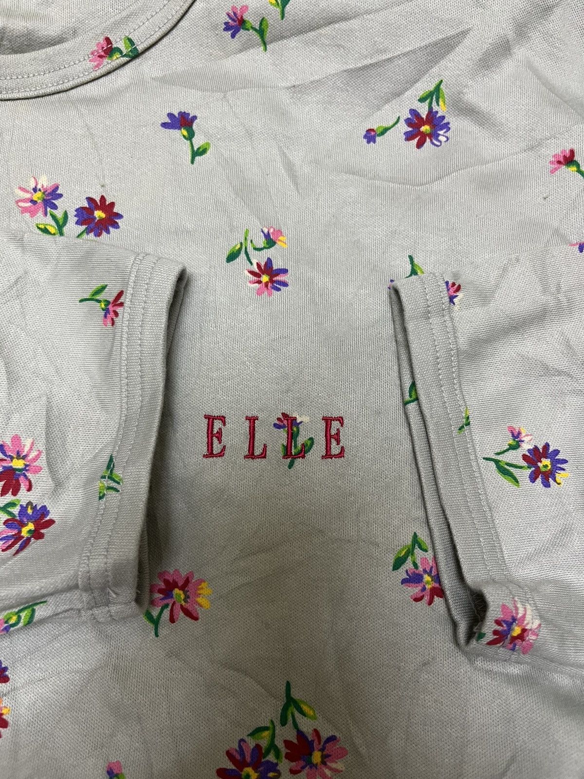 Japanese Brand Elle Paris Long sleeve blouse Size L / US 10 / IT 46 - 4 Thumbnail