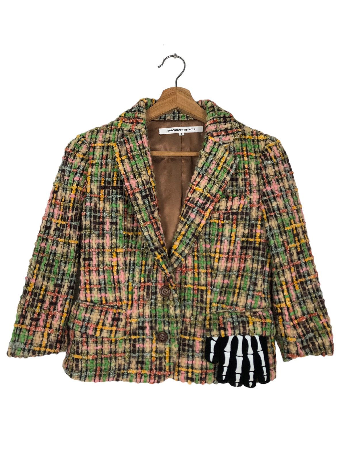 Japanese Brand 🔥RARE 20,000,000 FRAGMENTS TWEED JACKET MADE IN JAPAN Size M / US 6-8 / IT 42-44 - 1 Thumbnail