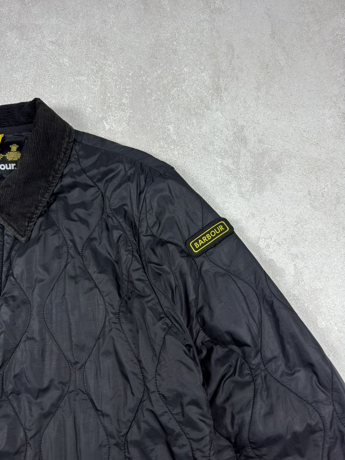 Barbour Vintage Barbour Liddesdale Track Quilted Black Jacket Casual Size US XL / EU 56 / 4 - 4 Thumbnail