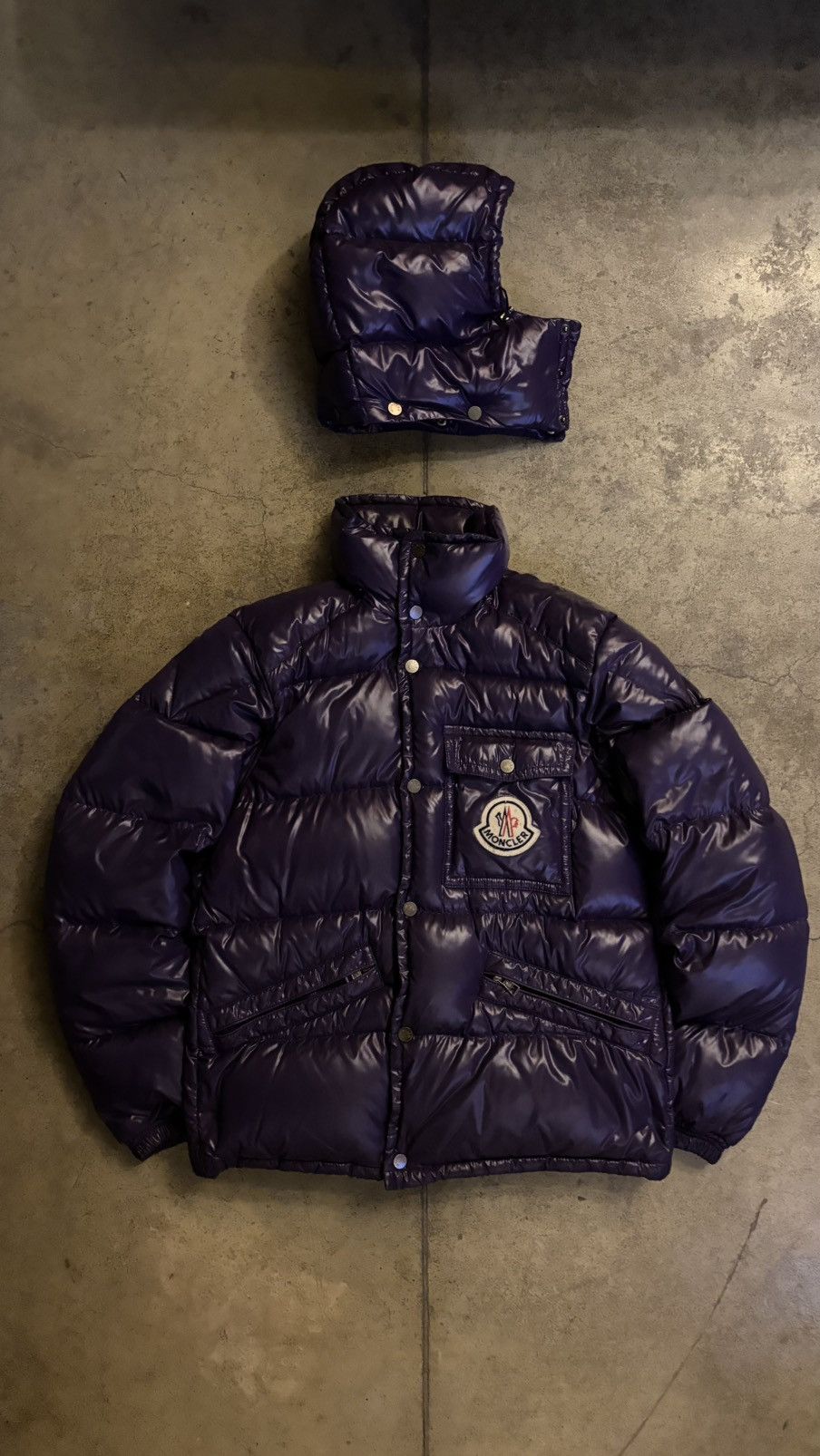 Moncler moncler k2 purple puffer jacket Size US L / EU 52-54 / 3 - 3 Thumbnail