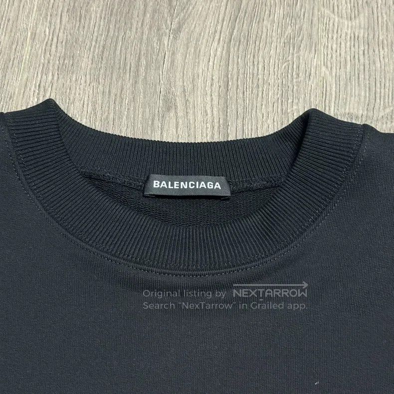 Balenciaga Balenciaga Black Small Logo Letter Sweater, Unlined, Size Size US S / EU 44-46 / 1 - 3 Thumbnail
