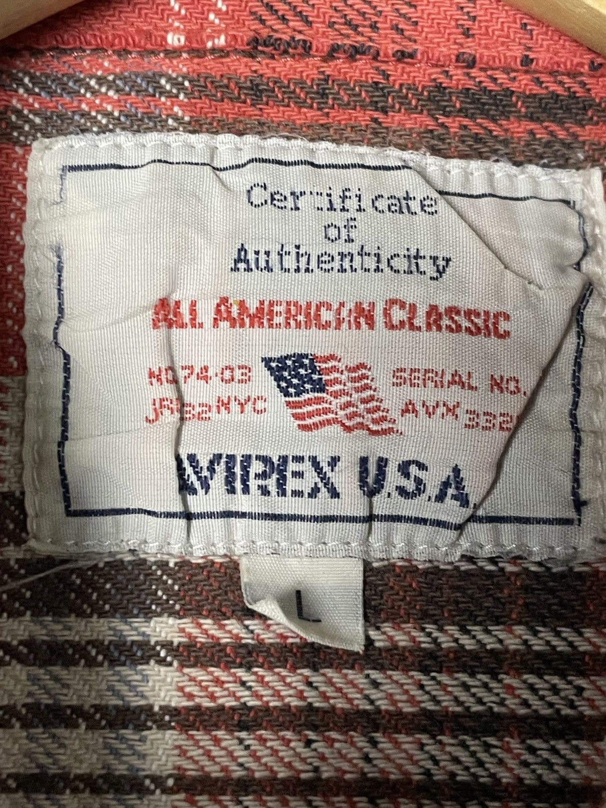 Avirex × Vintage Vintage Avirex Flannel Shirt (50) Size US L / EU 52-54 / 3 - 6 Thumbnail