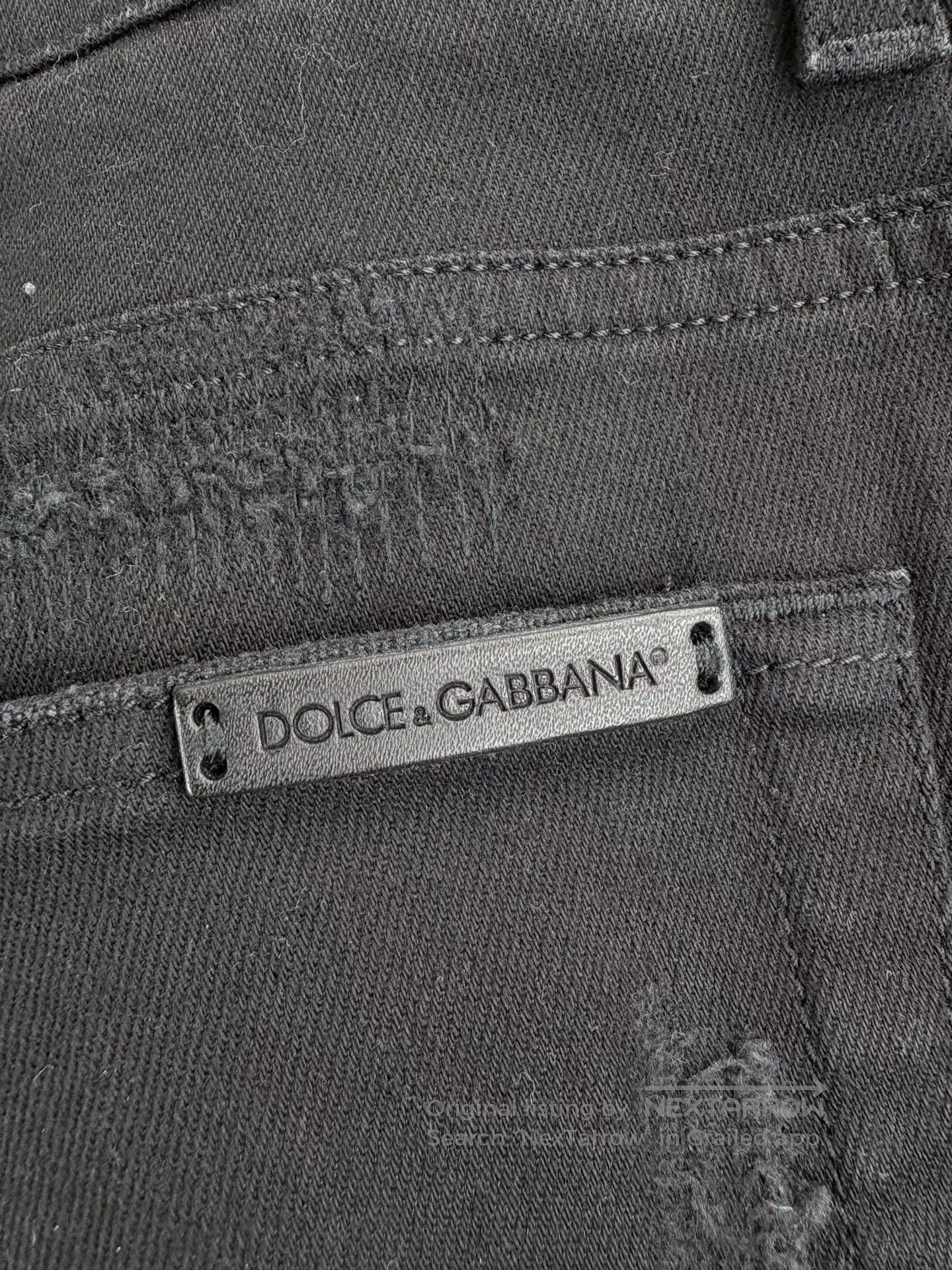 Dolce & Gabbana Black Distressed Denim Jeans Size 40. Size US 40 / EU 56 - 3 Thumbnail