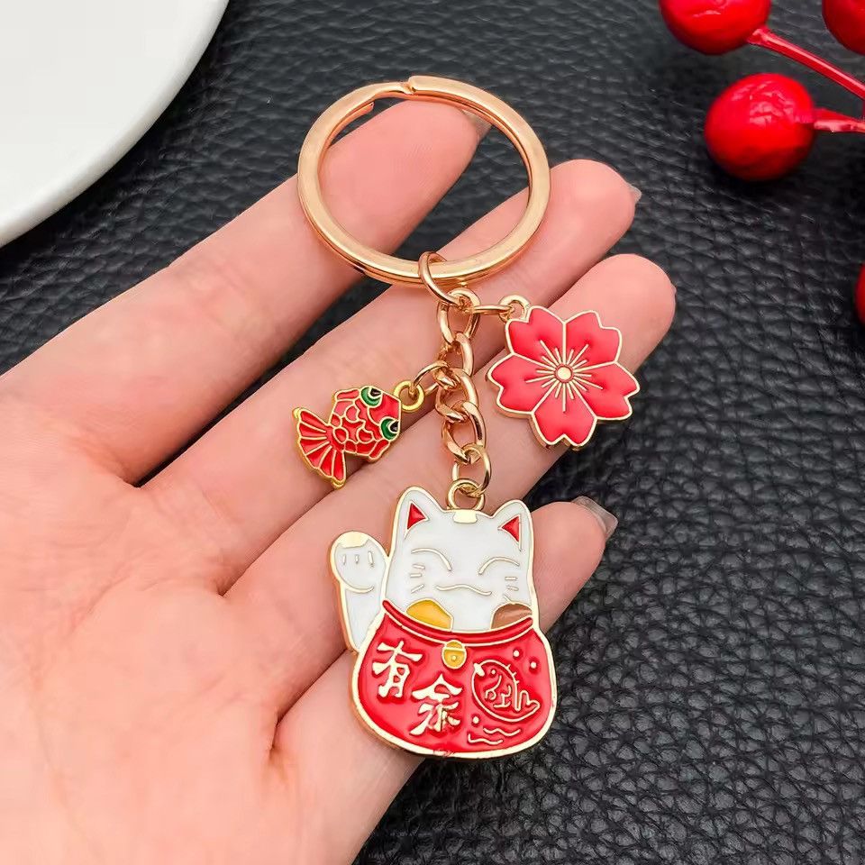 Jewelry Lucky Cat Keychain Size ONE SIZE - 1 Thumbnail