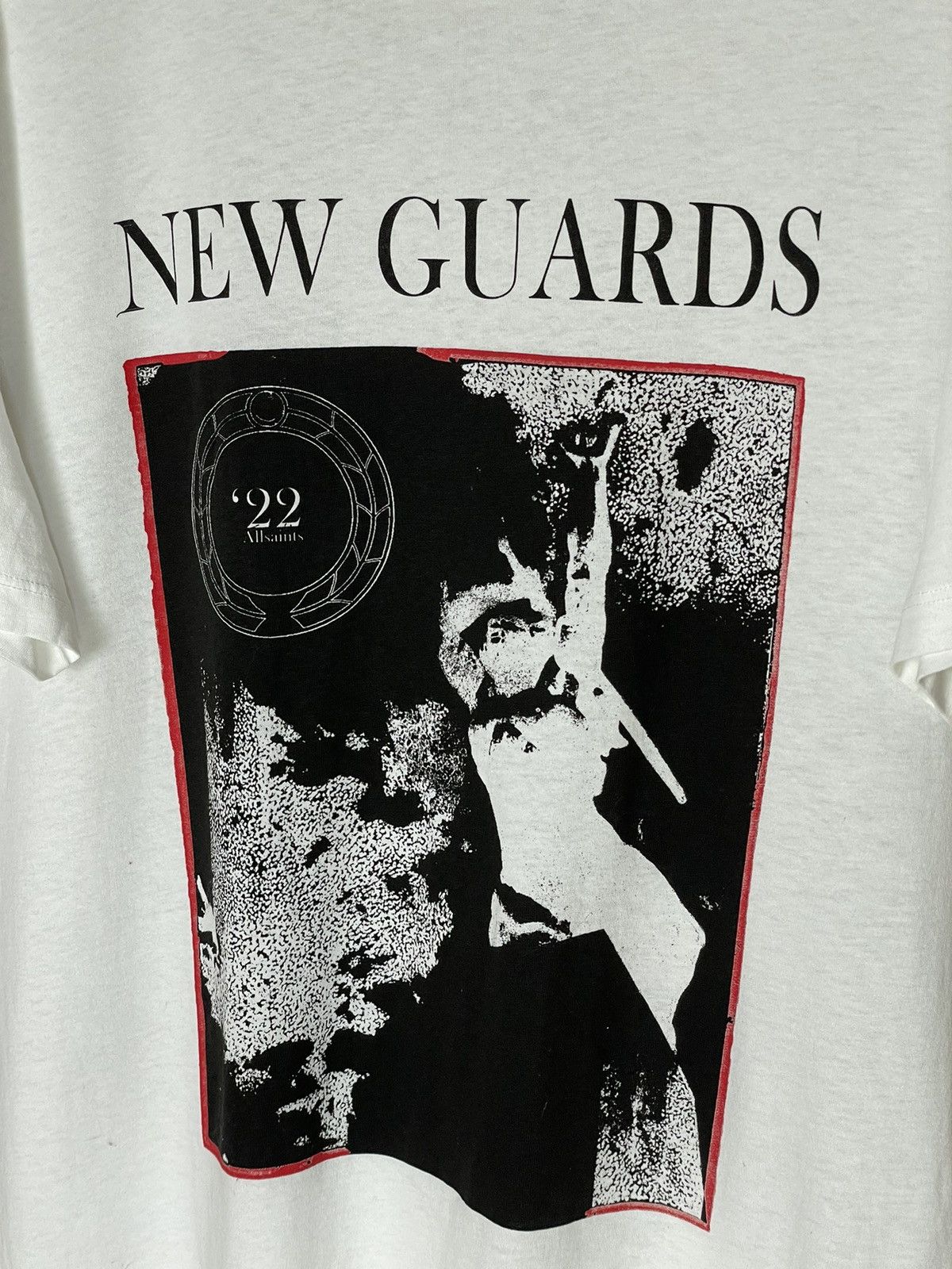 Allsaints Allsaints Y2K T-shirt Big Logo Streetwear “New Guards” Size US S / EU 44-46 / 1 - 8 Thumbnail