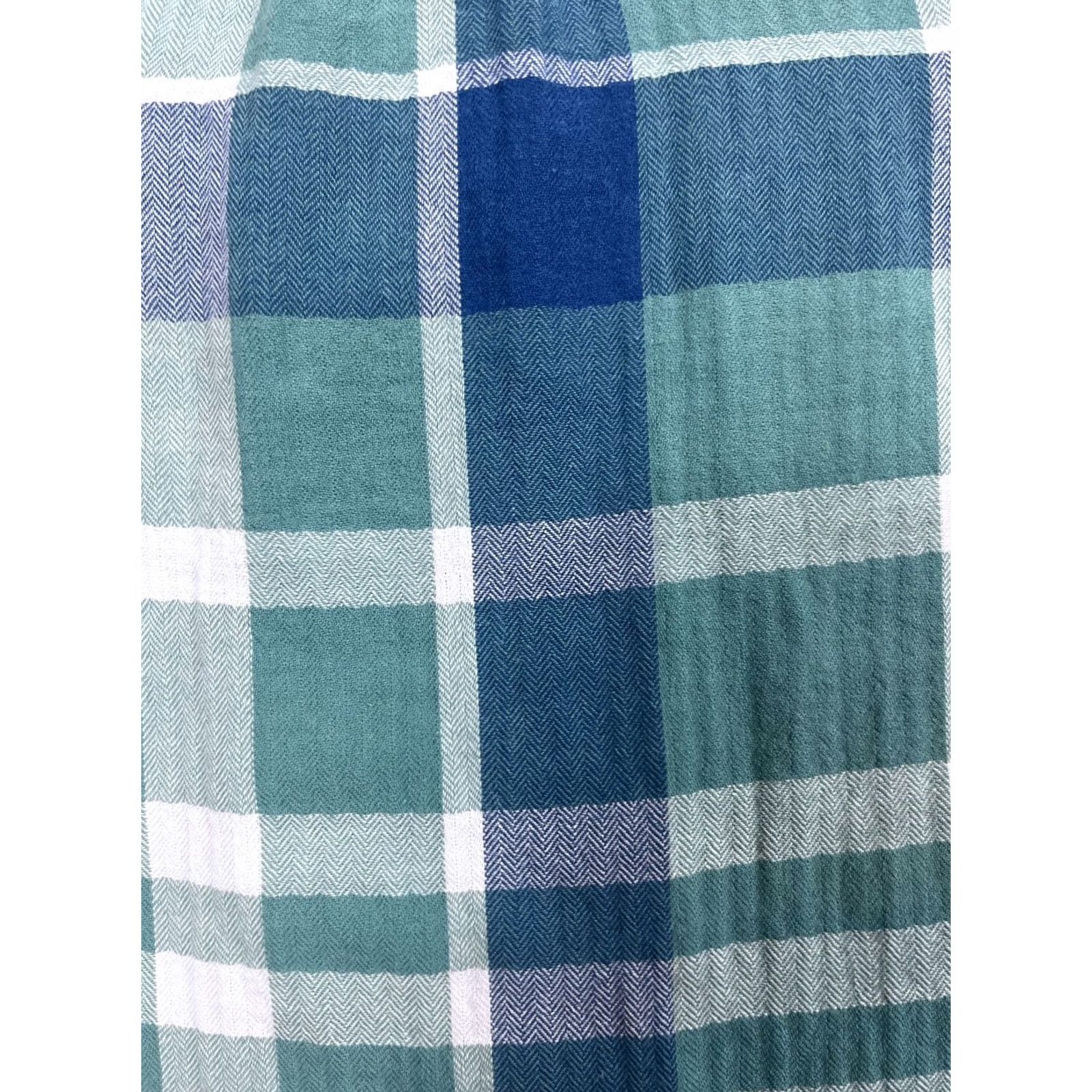 J.Crew J.CREW Button-Up Shirt Women XS Green Plaid 3/4 Pleated Long Sleeve Collared Button-Up Shirt Size XS / US 0-2 / IT 36-38 - 5 Thumbnail