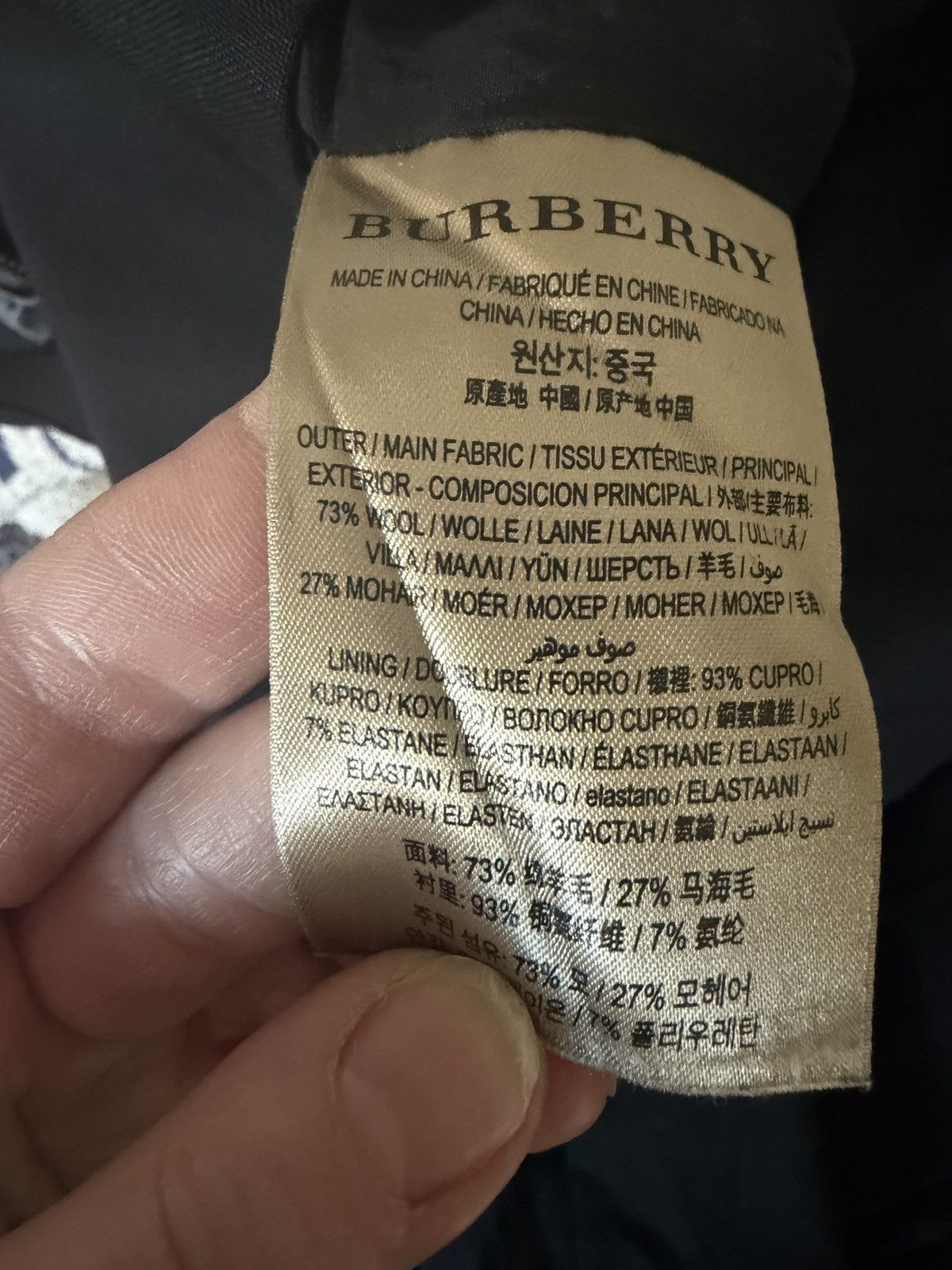 Burberry Burberry Uniform Black Tuxedo Stripe Wool Mohair Blend pants Size 29" - 4 Thumbnail