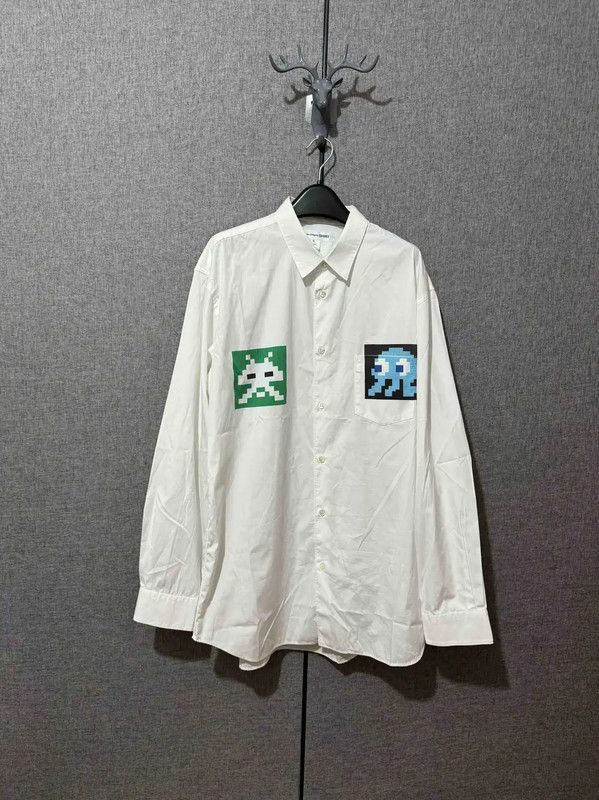 Comme des Garcons Comme des Garçons White Cotton Logo Shirt 0089 Size US XL / EU 56 / 4 - 1 Thumbnail