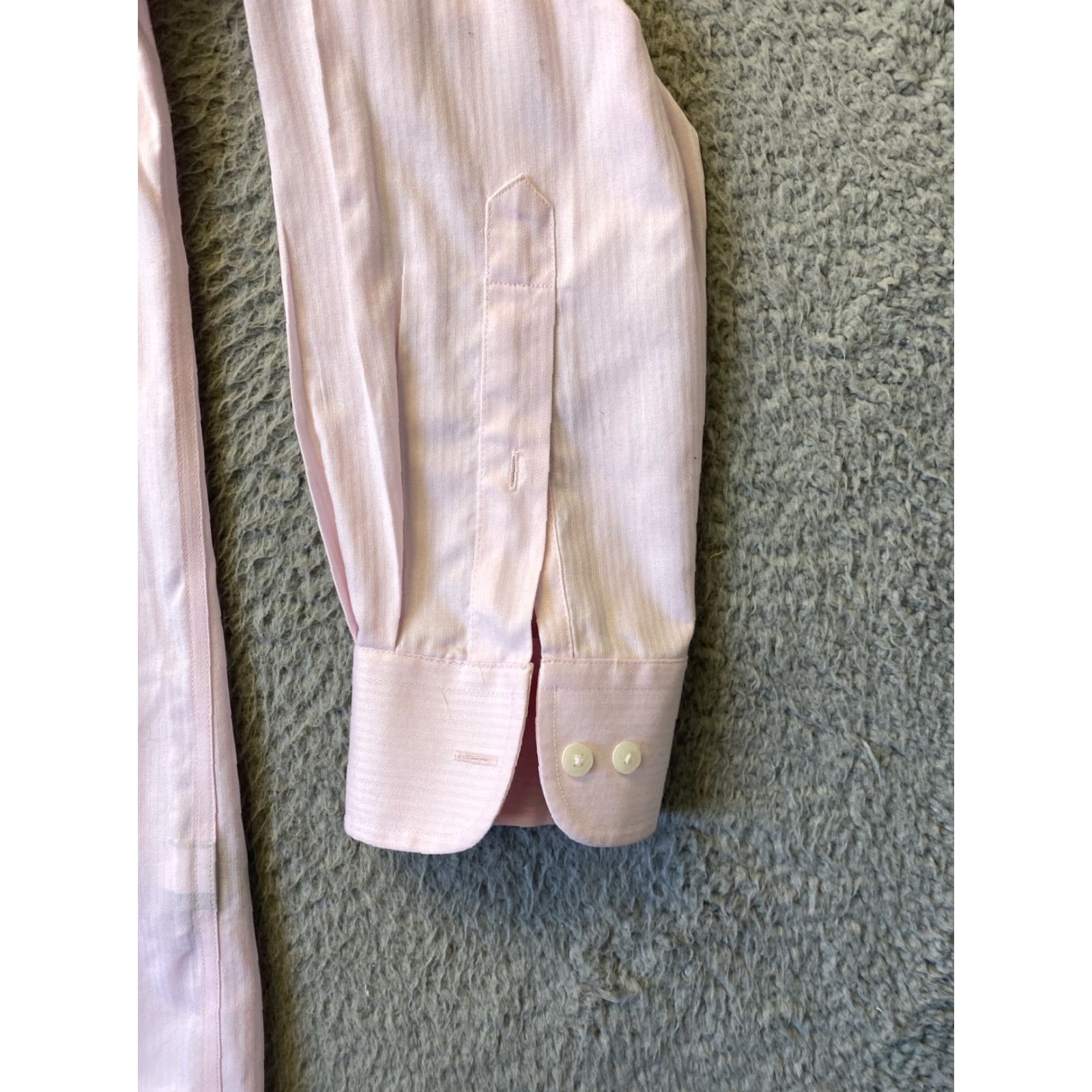 Croft & Barrow Croft & Barrow Dress Shirt Mens 16.5 Regular Long Sleeve Pink Button Up Business Casual Size US L / EU 52-54 / 3 - 7 Thumbnail