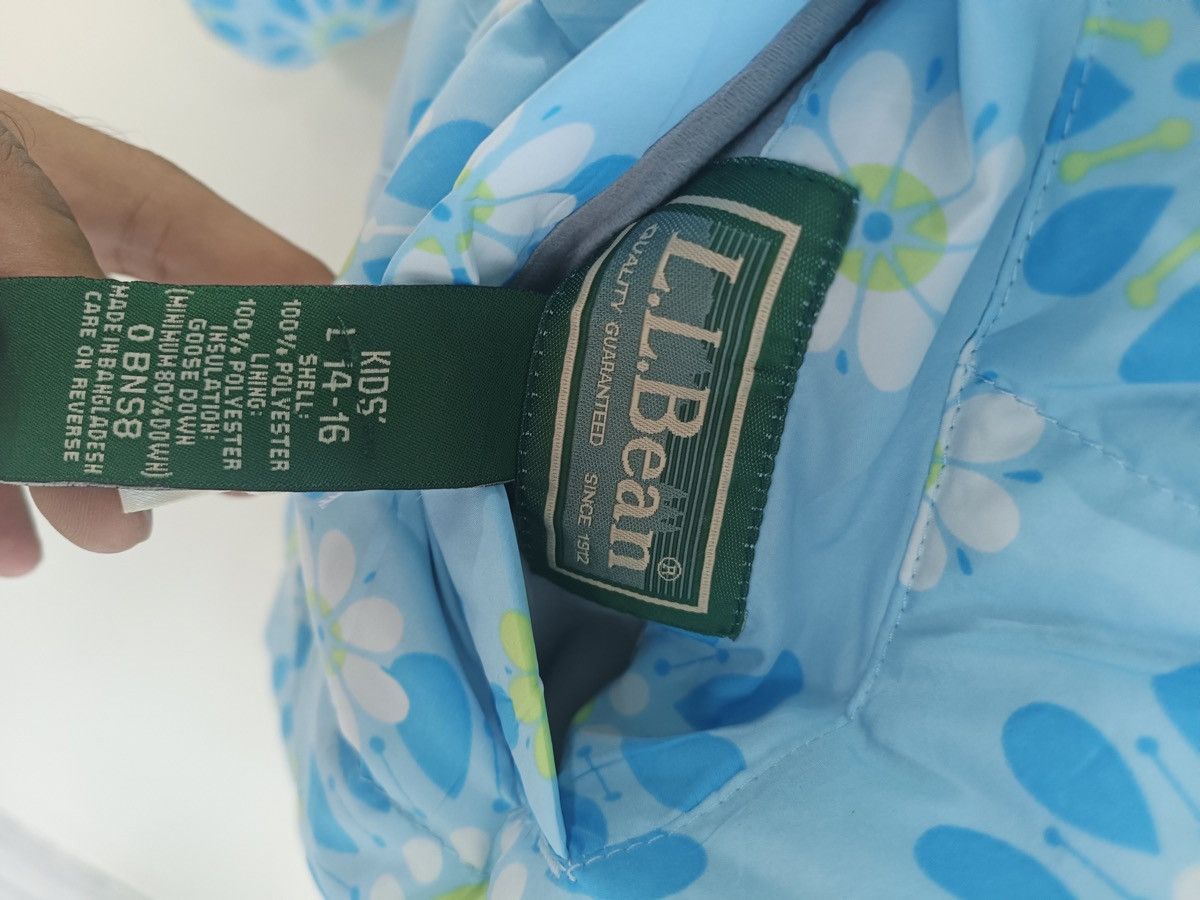 L.L. Bean × Vintage L.L Bean Blue Floral Puffer Size L / US 10 / IT 46 - 4 Thumbnail