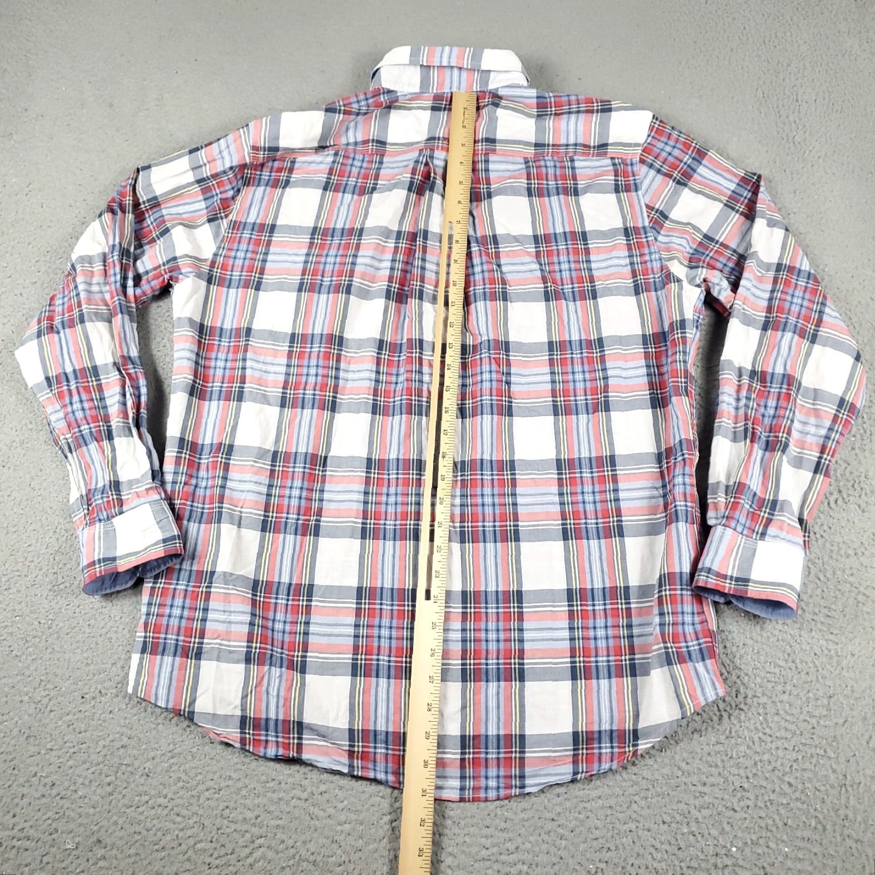 Tommy Hilfiger Tommy Hilfiger Shirt Mens Large Red Plaid Button-Up Long Sleeve Casual Classic Preppy Mens Size US L / EU 52-54 / 3 - 4 Thumbnail