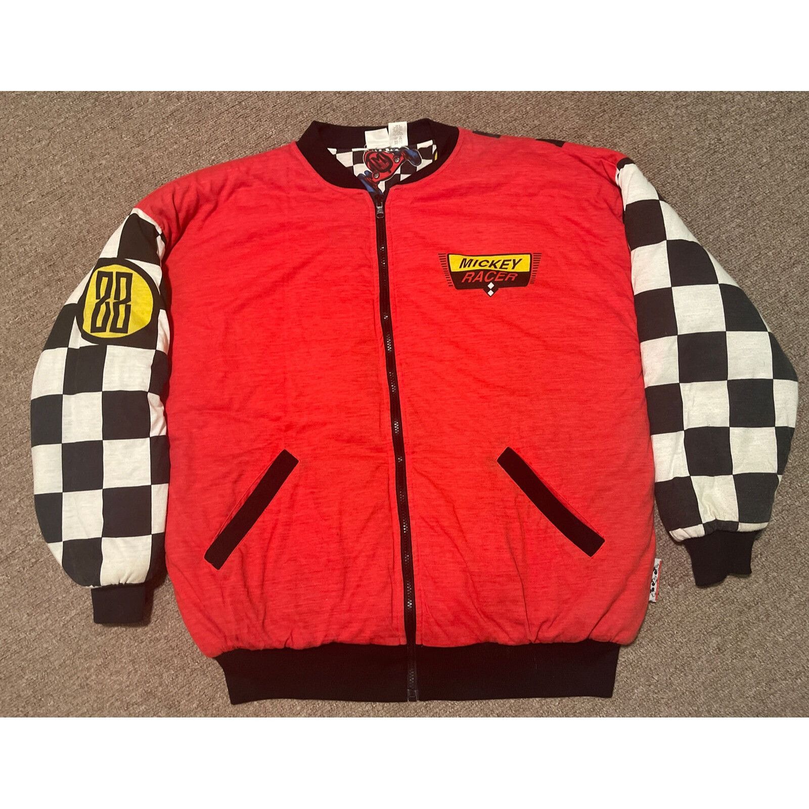 Mickey Inc Vintage 80’s XL Disney Mickey Inc Mickey Mouse Racing Revers Size US XL / EU 56 / 4 - 2 Thumbnail