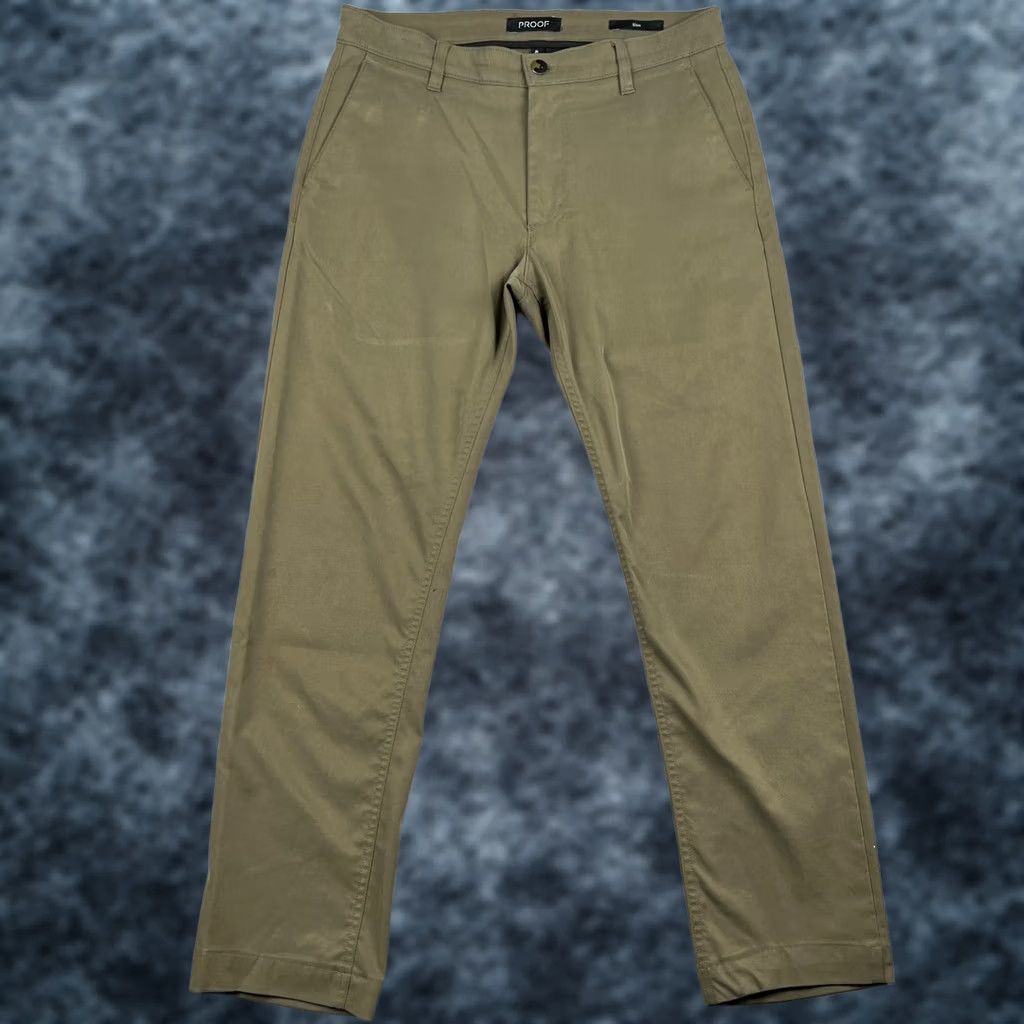 Vintage PROOF Huckberry Nomad Pants Slim Fit Stretch Performance 31x28 Mens Green Hiking Size US 31 - 1 Thumbnail