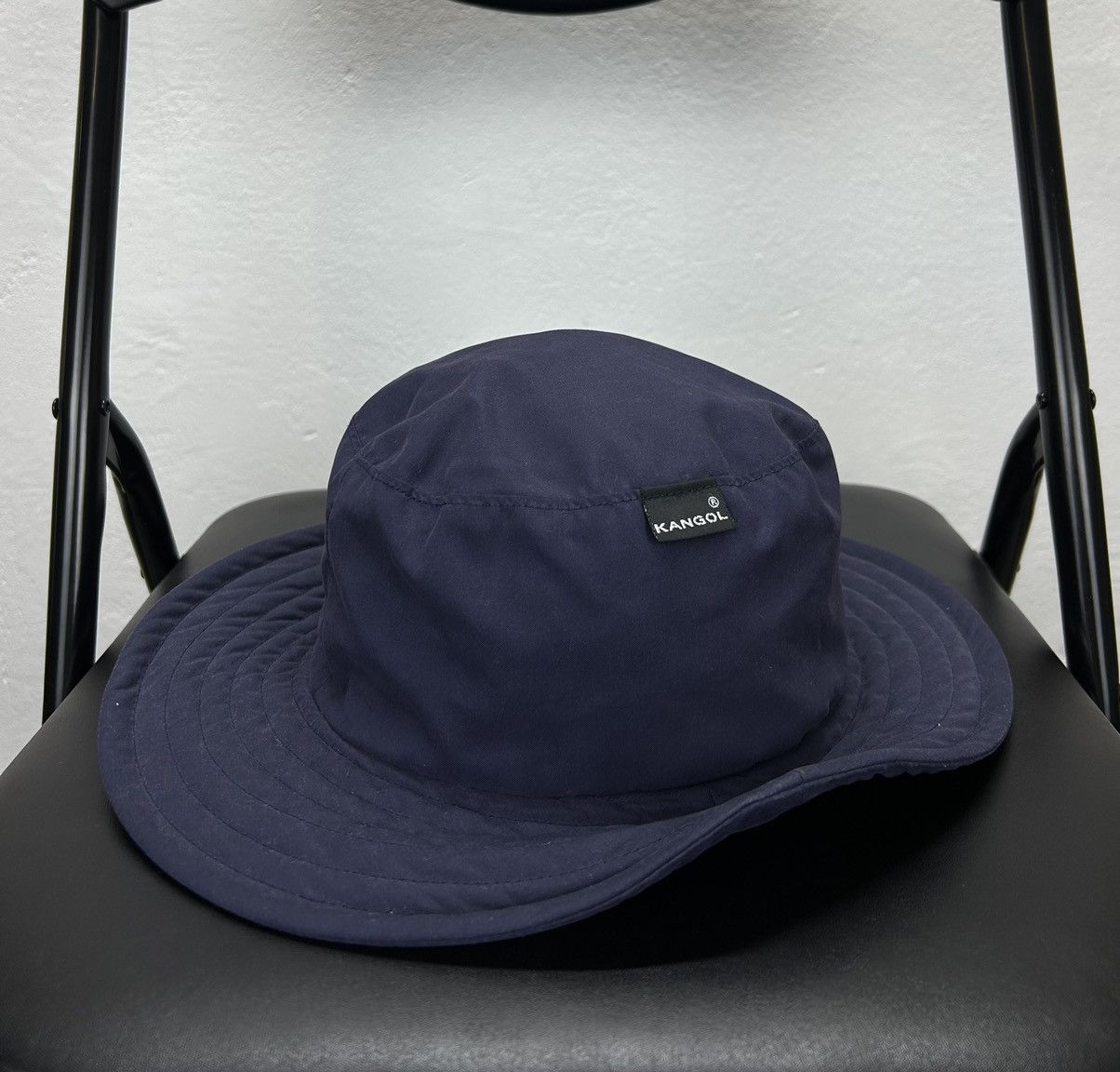 Kangol × Vintage Kangol Vintage Bucket Hat Navy Size ONE SIZE - 2 Thumbnail