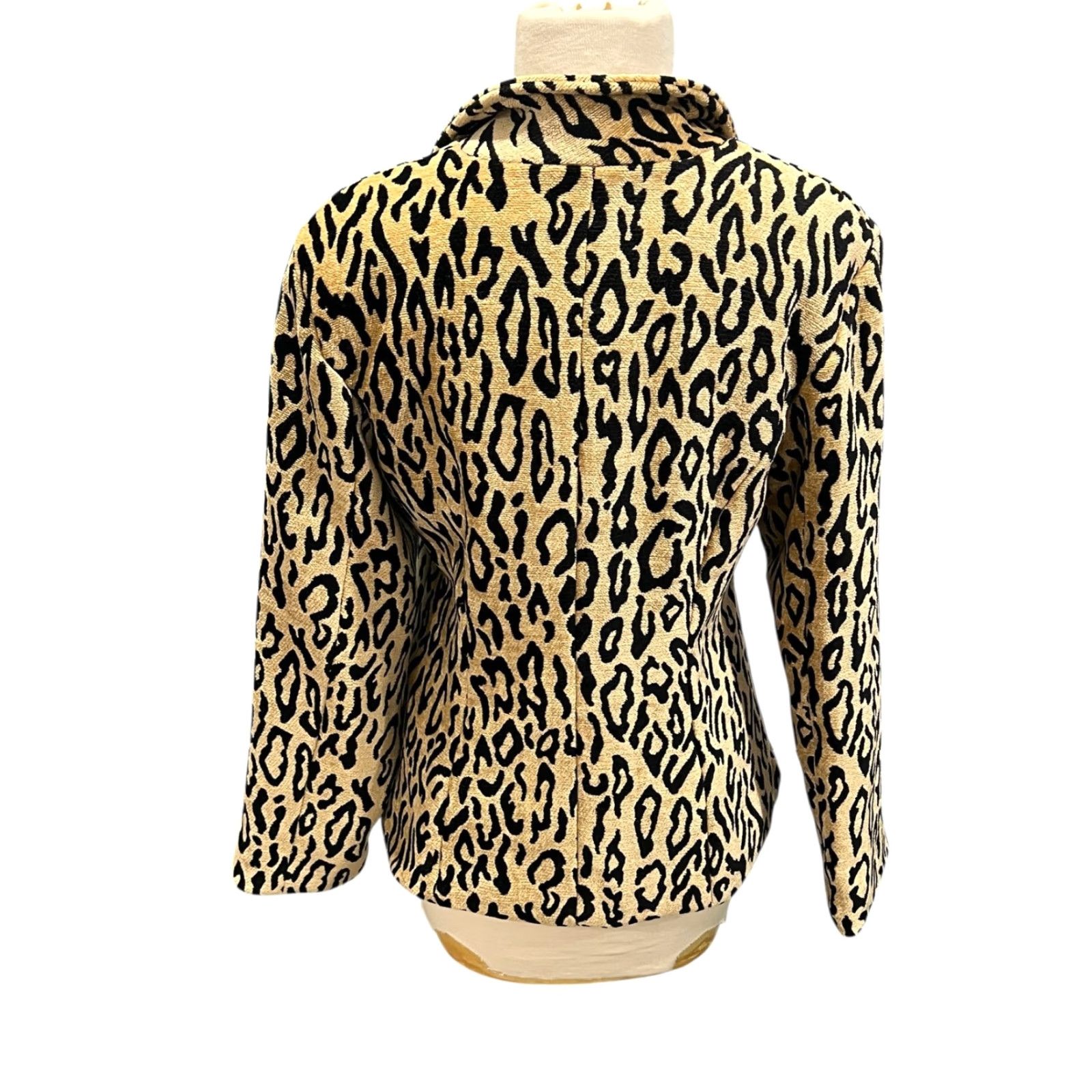 PONY Vtg Painted Pony Tapestry Jacket Leopard Animal Print Diamond Shape Buttons M Size Womens Jacket Size M / US 6-8 / IT 42-44 - 5 Thumbnail