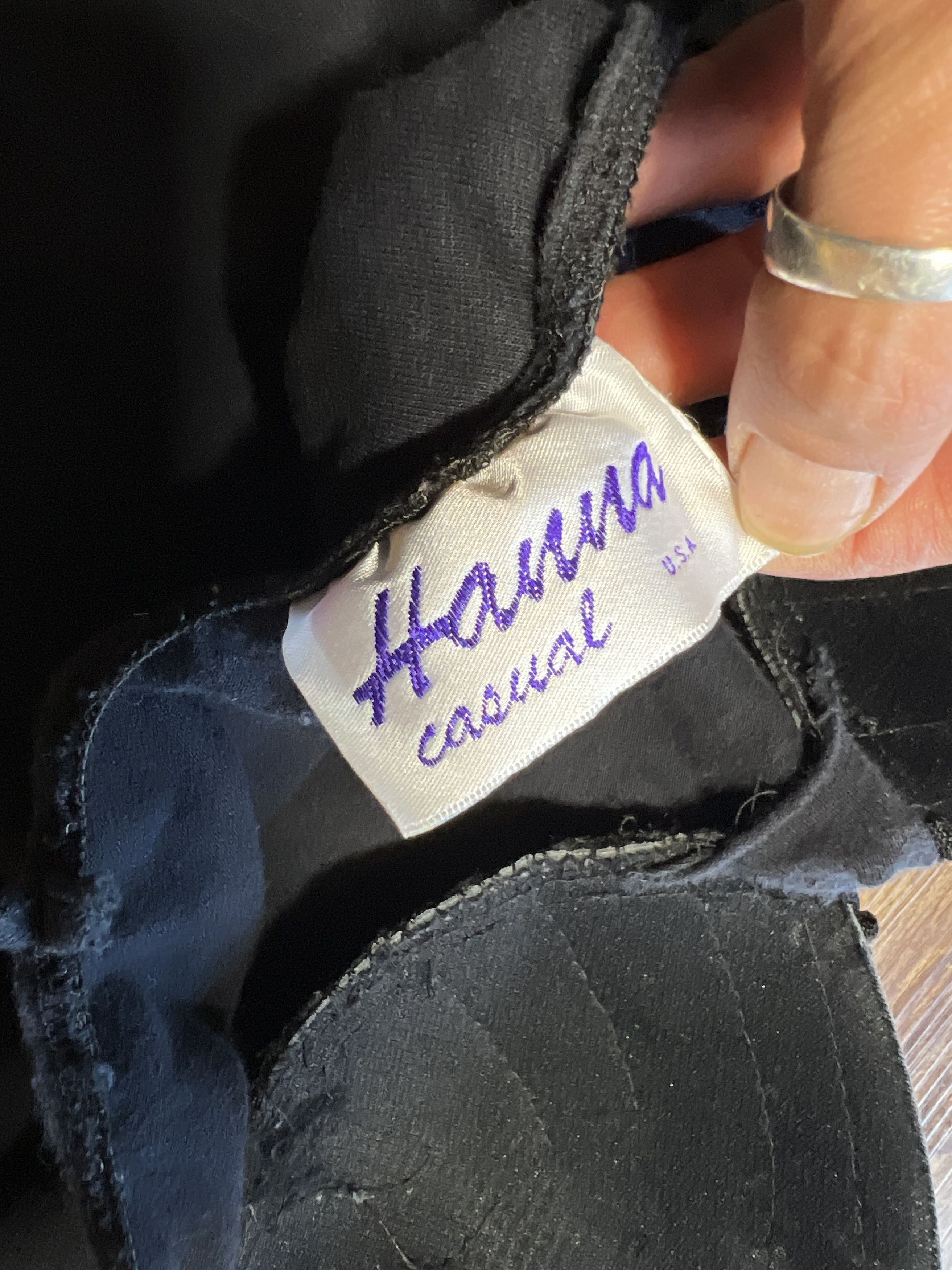 Vintage Vintage 1980's Hanna Casual Black Busier Leotard Bodysuit Size S / US 4 / IT 40 - 3 Thumbnail