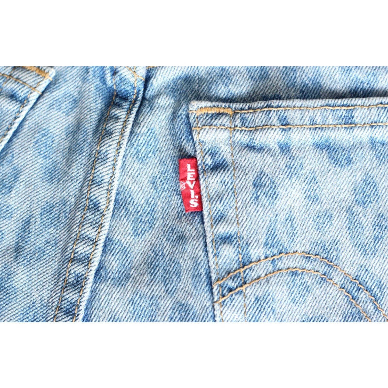 Levi's VINTAGE LEVI’S? RIBCAGE SHORT Jeans Denim Shorts Women 25 PREMIUM Leopard 90s? Size 42" / US 20 - 4 Thumbnail