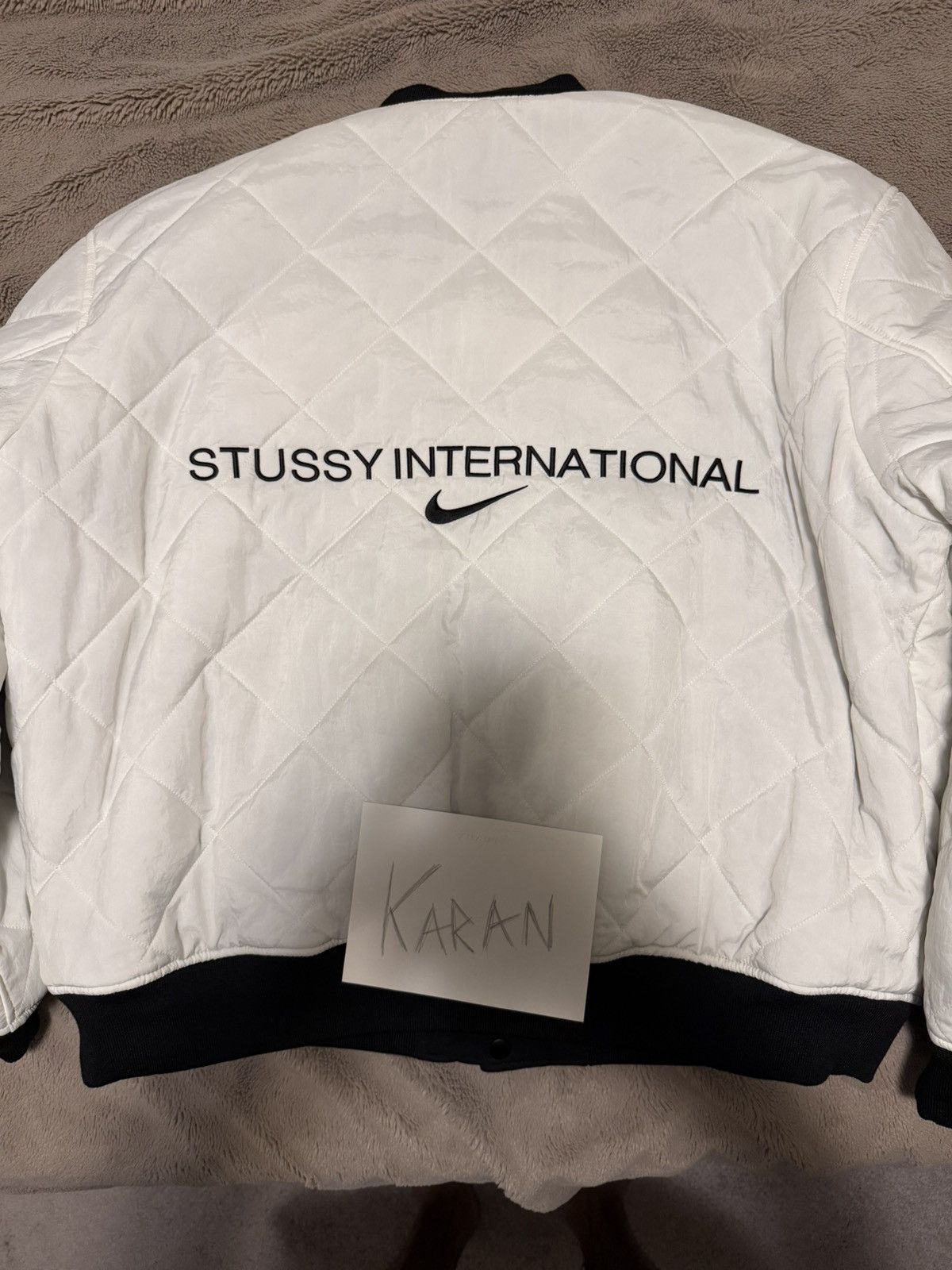 Stussy Nike x Stussy Reversible Bomber Varsity Jacket “Black” XL Size US XL / EU 56 / 4 - 3 Thumbnail