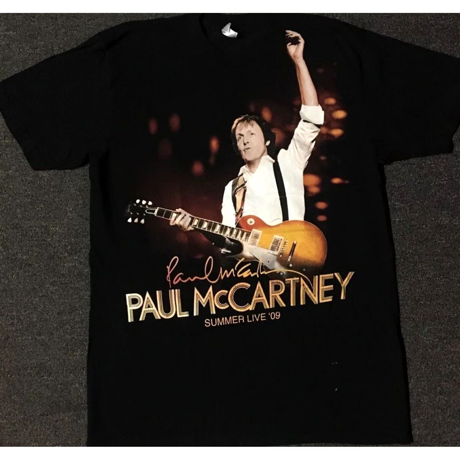 Vintage VINTAGE Paul McCartney NYC Tour Shirt L Concert Rock Band John Lennon Beatles Shirt Mens Black 60s 70s 80s 90s Band Graphic Tee Concert Tour Rock Size US L / EU 52-54 / 3 - 2 Thumbnail