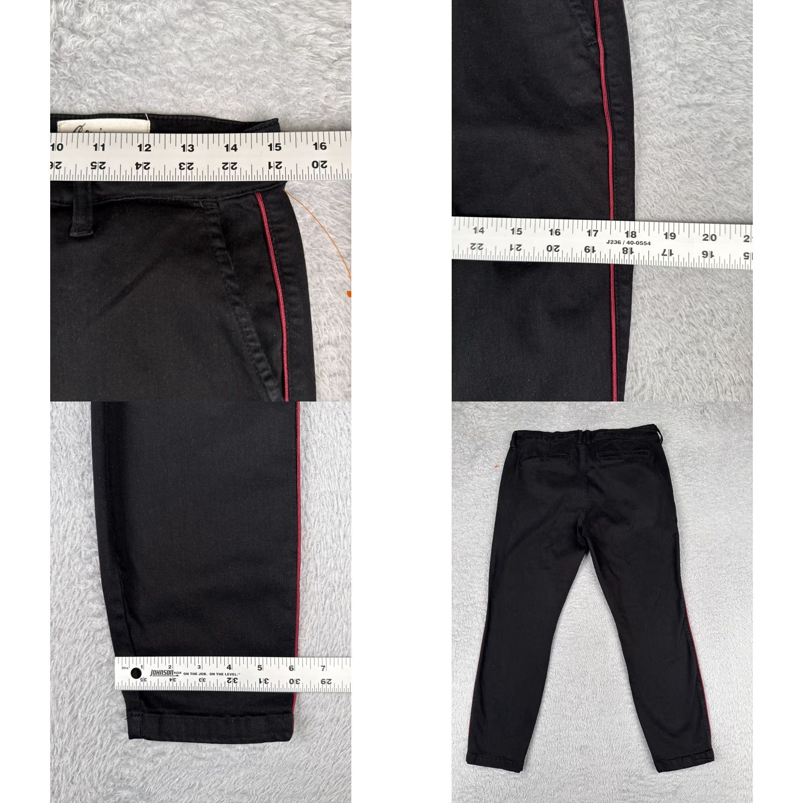 Vintage Cosmic Blue Love Jeans Women 31 Denim Skinny 5-Pocket Black Mid Rise Cotton Blend Stretch Jeans Womens - 31x24 Size 24" / US 00 / IT 34 - 9 Thumbnail