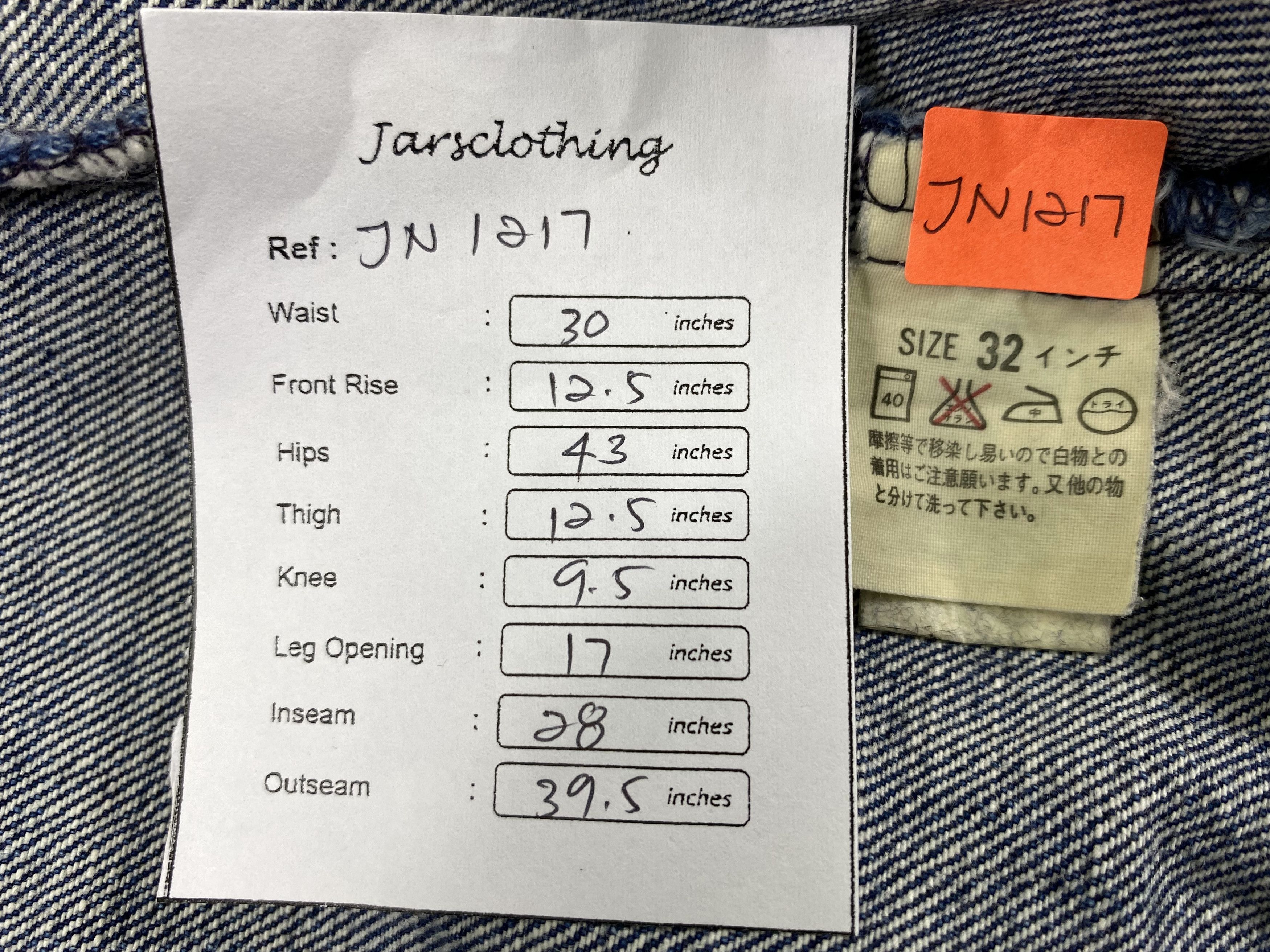 Levi's Blue Vintage Levi's 859 Orange Tab 30x28 Denim -JN1217 Size US 30 / EU 46 - 8 Thumbnail