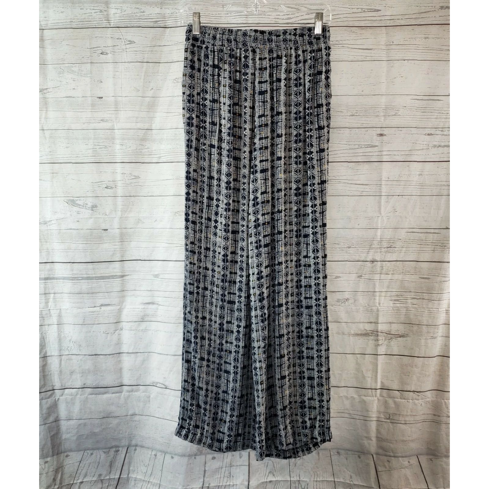 Vintage Knox Rose Womens Pull On Pants XS Blue Yellow Tassels Rayon High Rise Pants Ladies XS Blue Tassel Rayon High Rise Size 26" / US 2 / IT 38 - 3 Thumbnail