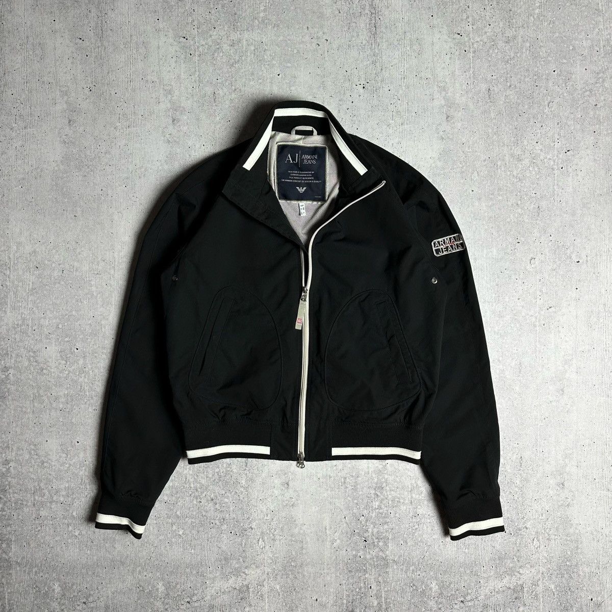 Vintage 00’s Armani Jeans Light Jacket Avant Garde Varsity