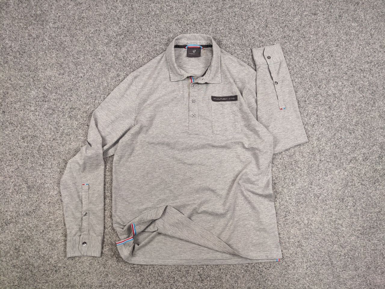 Japanese Brand Porsche Design Classic Herren Rugby Long Sleeve Polo Shirt Size US L / EU 52-54 / 3 - 13 Thumbnail
