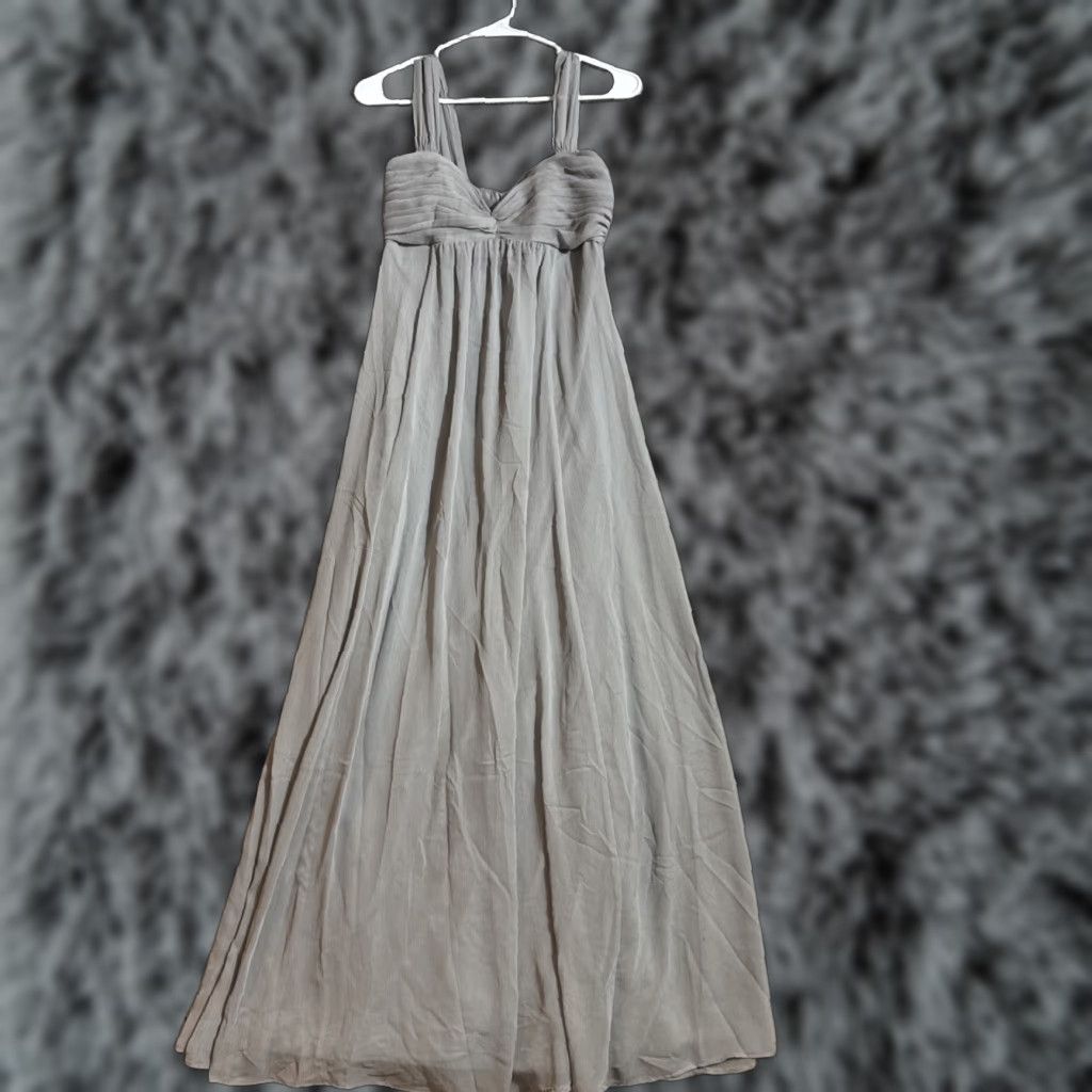Vintage Davids Bridal Gown Sz 2 Ball Gown Wedding Prom Tulle Ethereal Fairy Romantic Sleeveless Sweetheart Gray Polyester Dress Long Size XS / US 0-2 / IT 36-38 - 1 Thumbnail