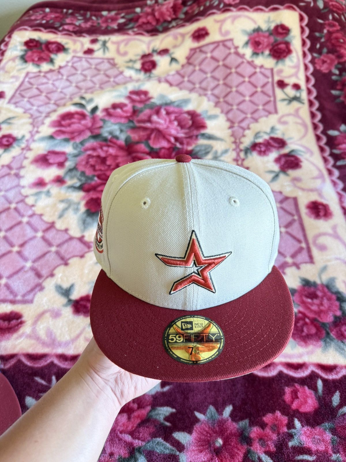 New Era Famcap Houston Astros “45 years” Fitted 7 1/4 New Size ONE SIZE - 2 Thumbnail