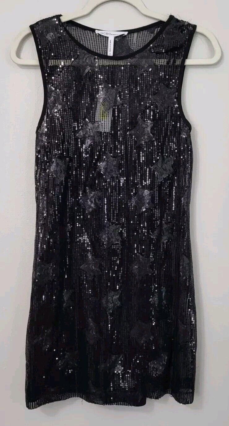 Designer Bcbgeneration Dress Small NWT $99 Black Sequin Stars Lace Size S / US 4 / IT 40 - 3 Thumbnail