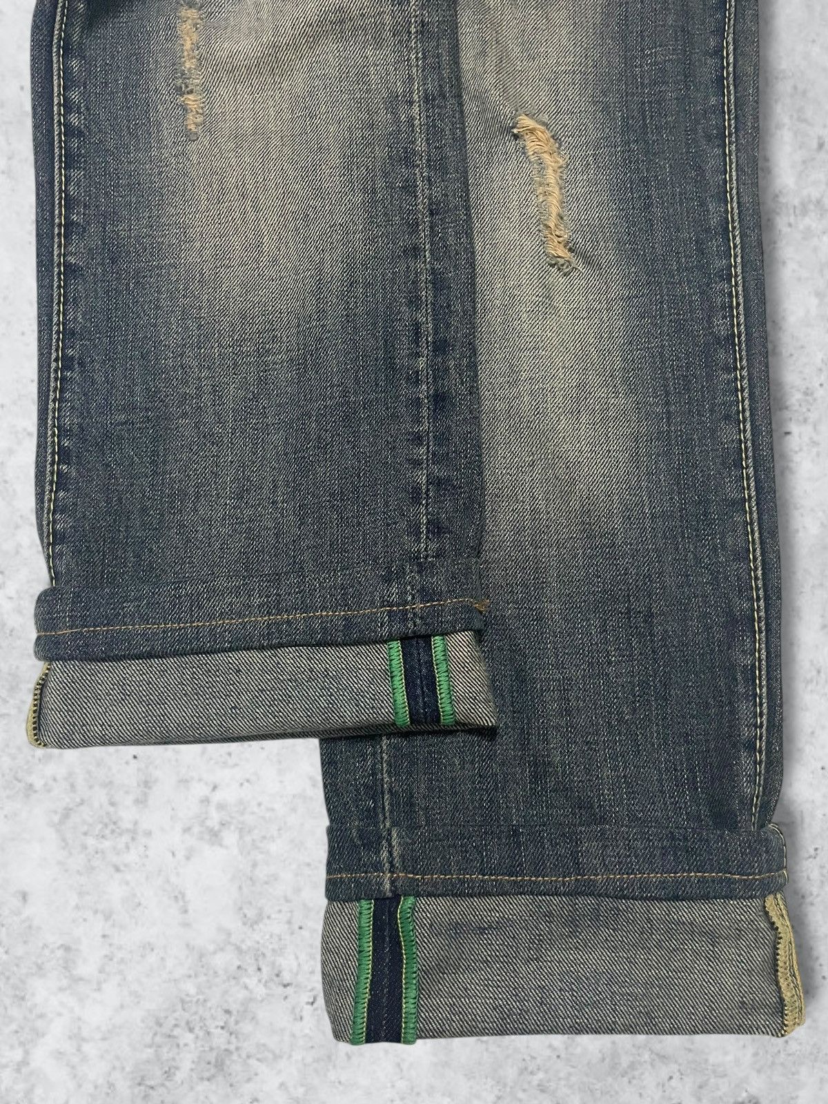 Miss Sixty Vintage Miss Sixty Sand Wash Ripped Italian Designer Jeans Size 28" / US 6 / IT 42 - 10 Thumbnail
