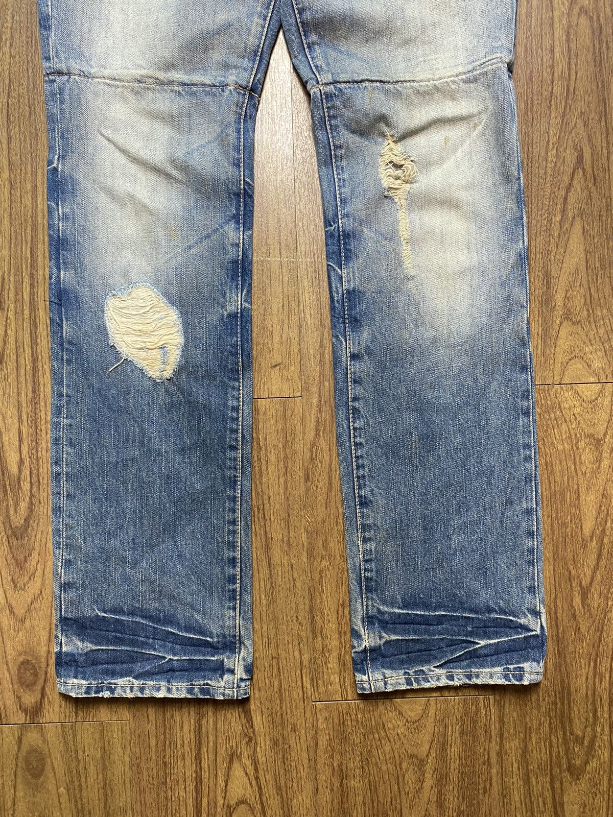 PPFM PPFM Double Waisted Washed Denim Jeans Size US 31 - 3 Thumbnail