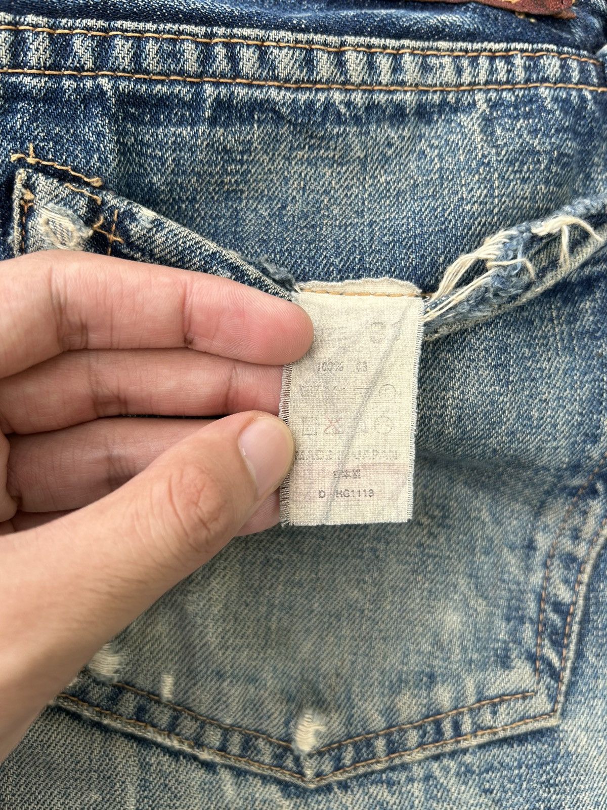 Kapital Thrashed Vintage Denime Selvedge Denim Jeans Size US 29 - 11 Thumbnail