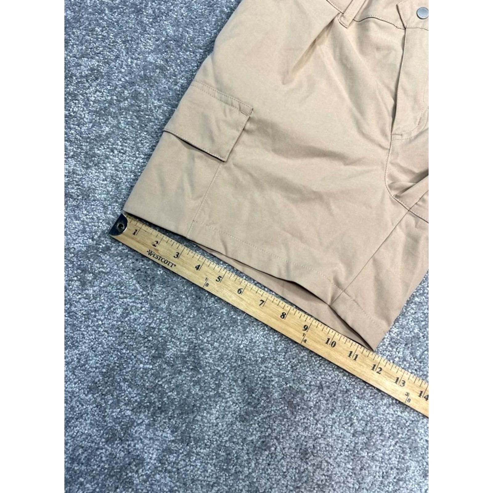 Jordan Brand Air Jordan Cargo Shorts Womens Small Beige Regular Fit Flight Jumpman Logo Shorts Size 28" / US 6 / IT 42 - 6 Thumbnail