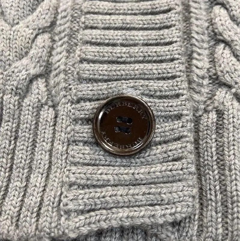 Burberry Burberry Gray Wool Short Sleeve Cardigan. Size S / US 4 / IT 40 - 4 Thumbnail