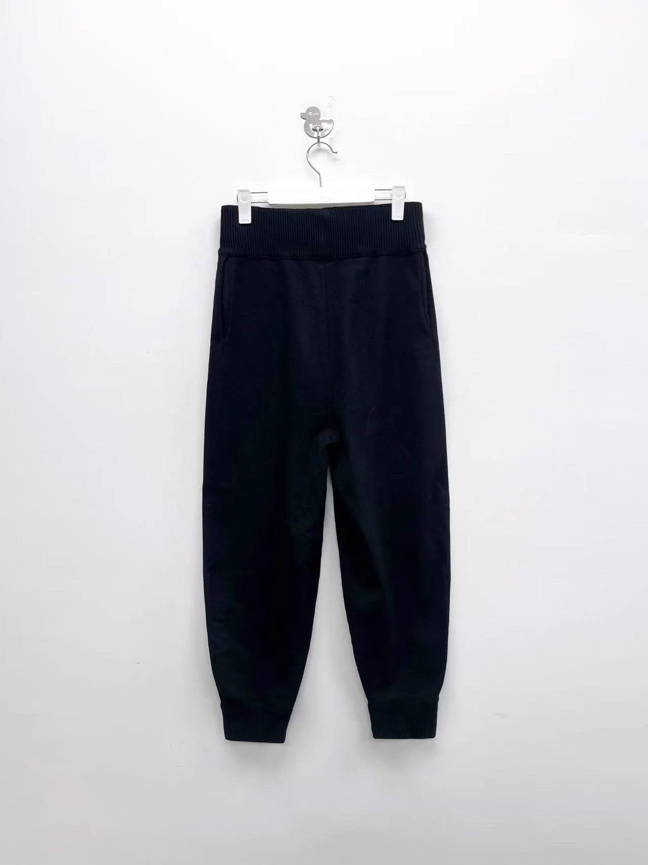Loewe Loewe Black Oversized Embroidered Logo Knit Balloon Pants Size 26" / US 2 / IT 38 - 2 Thumbnail