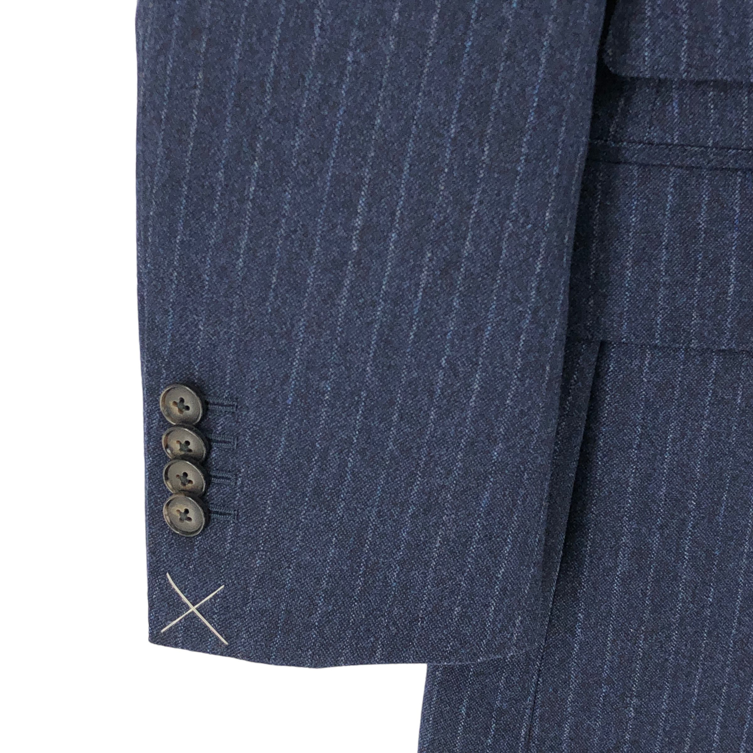 Suitsupply Havana Wide Lapel Wool Formal Suit EU:44; UK/US 34 - W28 L32 Size 34R - 11 Thumbnail