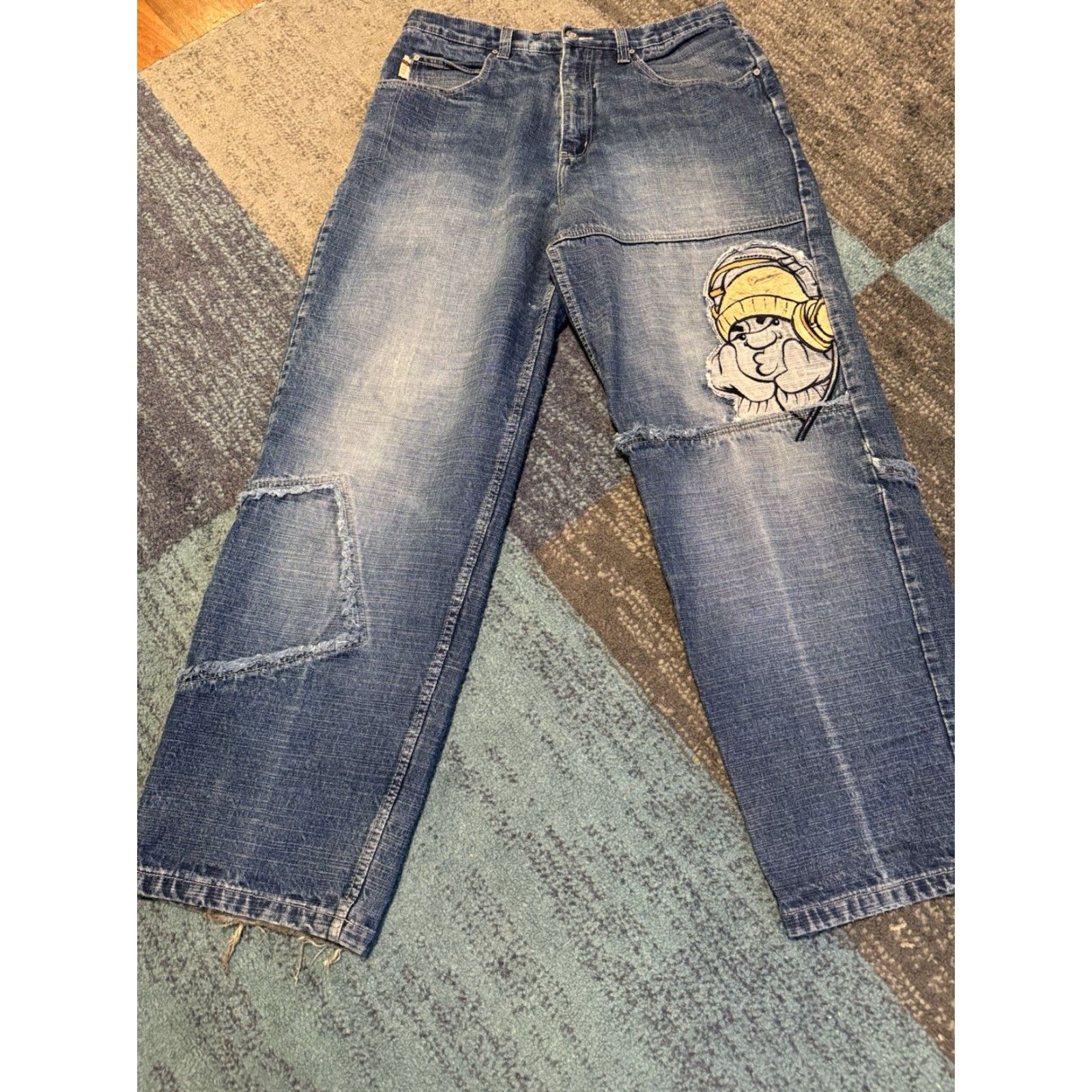 Southpole VINTAGE Southpole Jeans Baggy Denim 36 Hip Hop Embroidered Logo Headphones Denim Jeans Baggy Mens Size US 36 / EU 52 - 3 Thumbnail