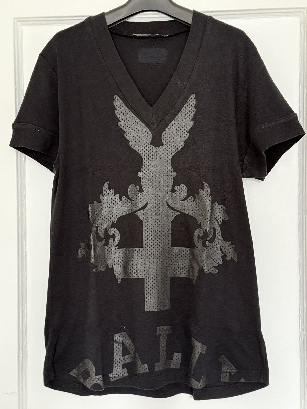 Bally Bally black v-neck T-shirt M Size US M / EU 48-50 / 2 - 1 Thumbnail