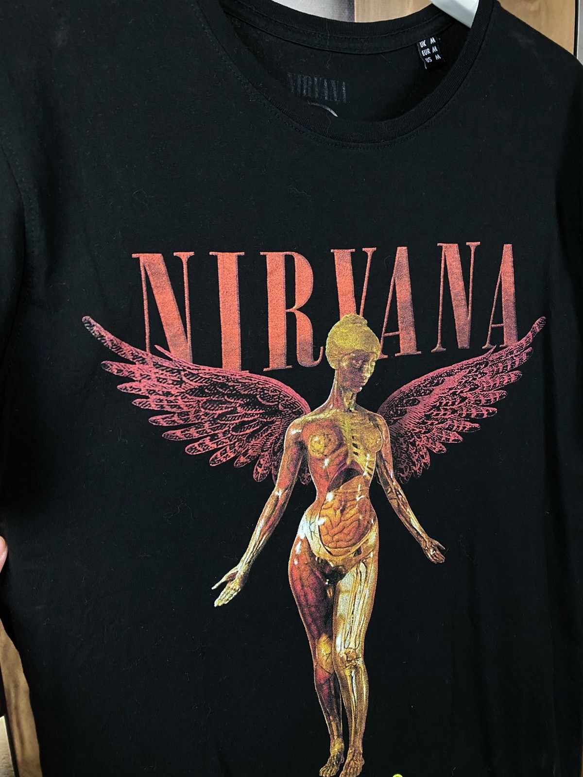 Nirvana 🪽T-Shirt Nirvana In Utero Angel Logo Tee🪽 Size US M / EU 48-50 / 2 - 2 Thumbnail