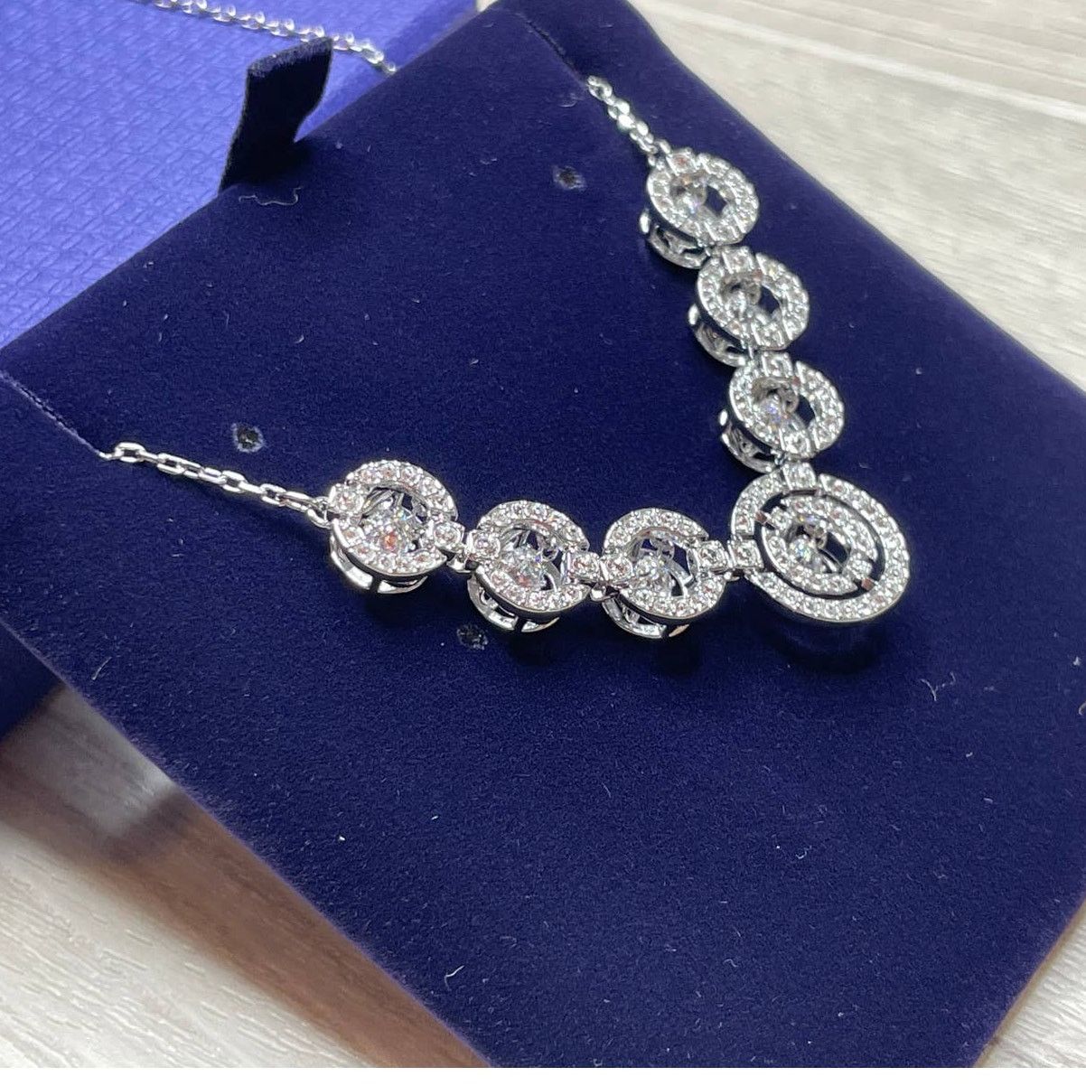Swarovski Swarovski Sparkling Dance Necklace Rhodium-plated Size ONE SIZE - 3 Thumbnail
