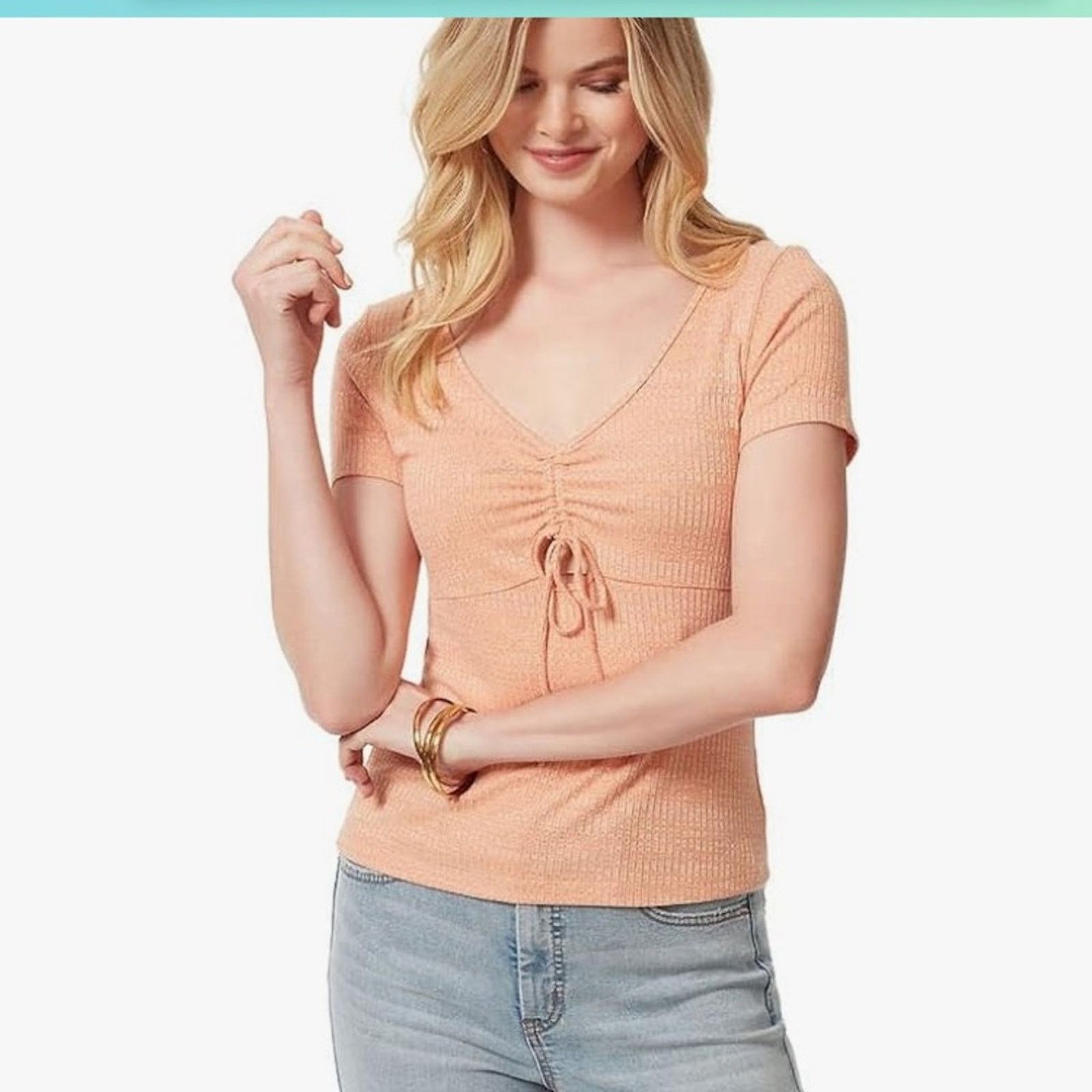 Jessica Simpson Jessica Simpson • Light Blue Blouse • Size Large Size L / US 10 / IT 46 - 1 Thumbnail