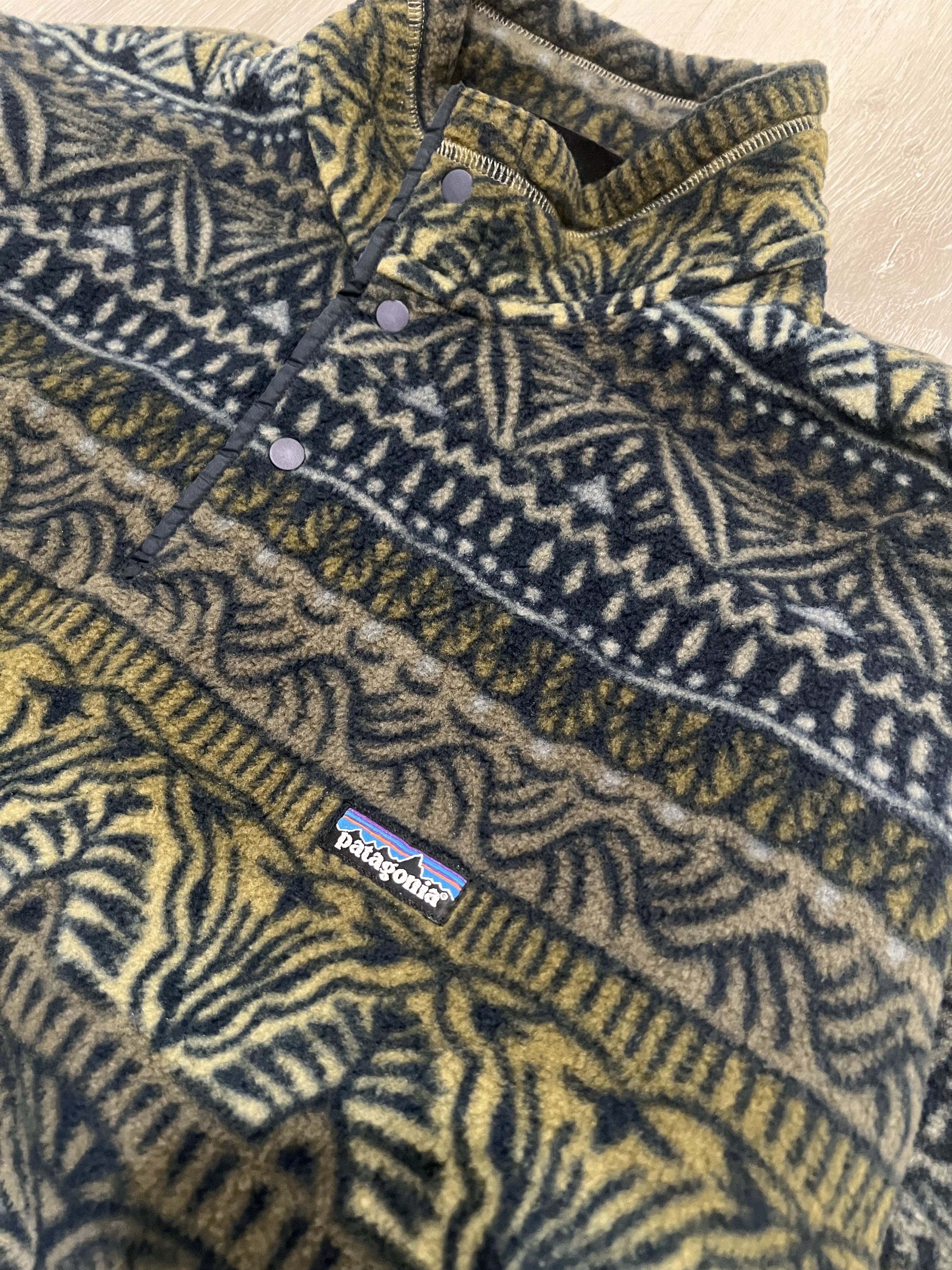 Patagonia Vintage 1998 Synchilla Snap-T Tradewinds: Eucalyptus Size US L / EU 52-54 / 3 - 2 Thumbnail