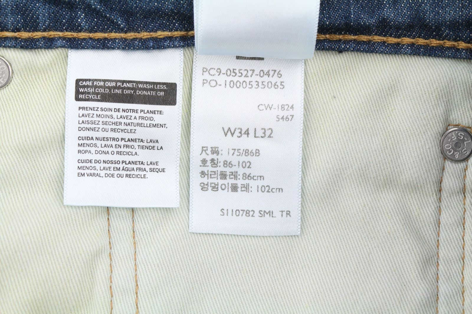 Levi's 527 W34/L32 Slim Bootcut Faded Blue Jeans 87075 Size US 34 / EU 50 - 10 Thumbnail
