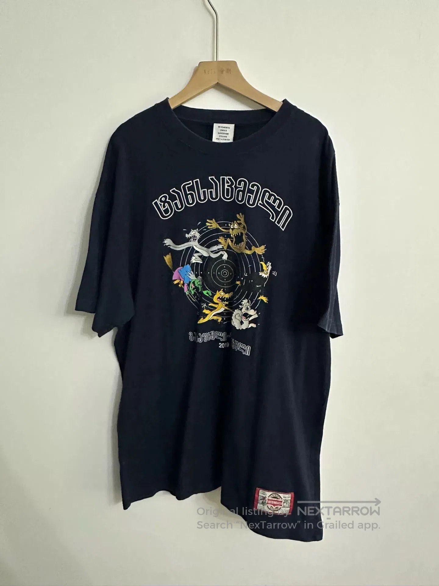 vetements cartoon short sleeve t.