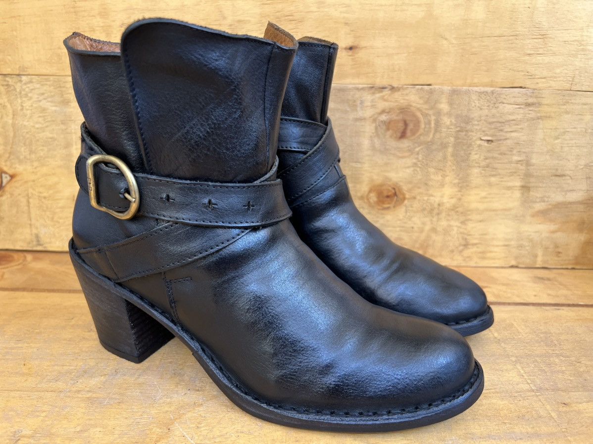 Fiorentini + Baker Fiorentini+Baker leather Buckle Ankle Boots Heel Booties Size US 10 / IT 40 - 3 Thumbnail