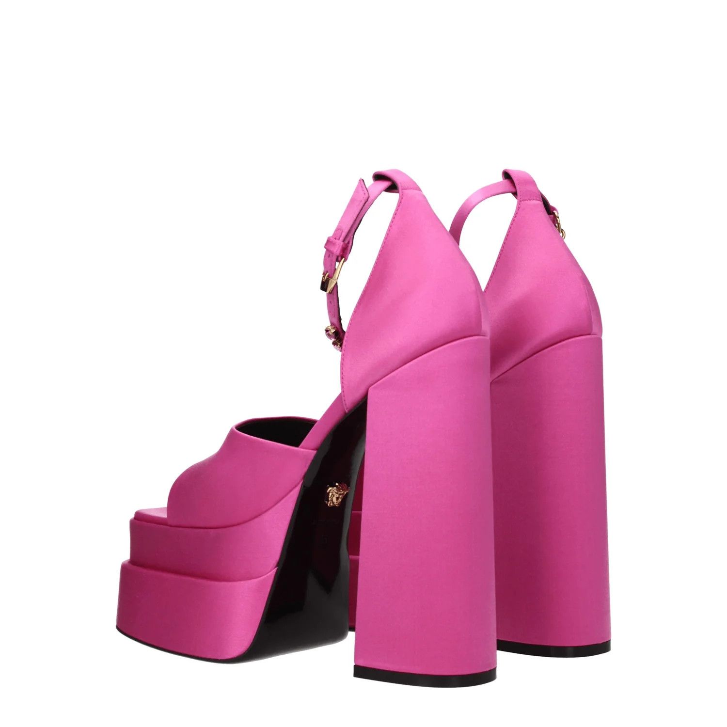 Versace ob1o1e0125 Satin Sandals in Fuchsia Size US 10 / IT 40 - 4 Thumbnail