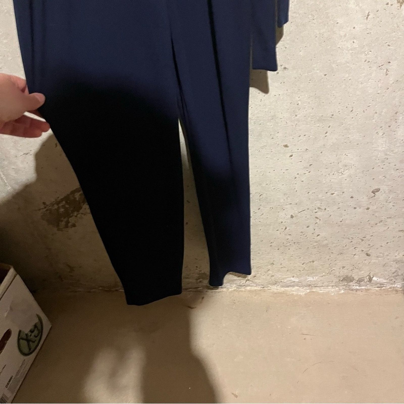 Lauren Ralph Lauren Ralph Lauren Navy Sleeveless Belted Jumpsuit Stretch Size M Size 28" / US 6 / IT 42 - 9 Thumbnail